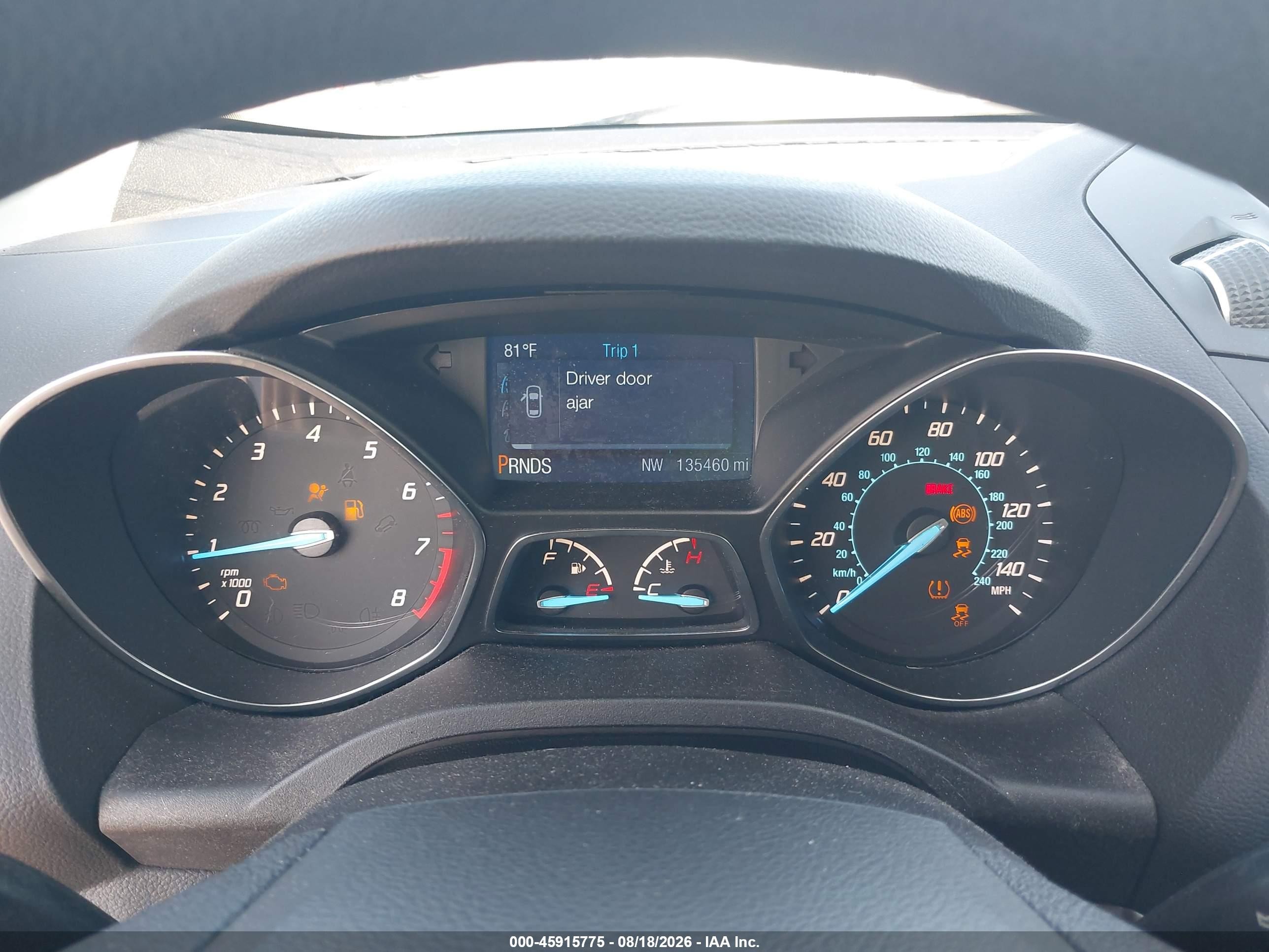 2015 Ford Escape Se Gray vin: 1FMCU0GX8FUA41803