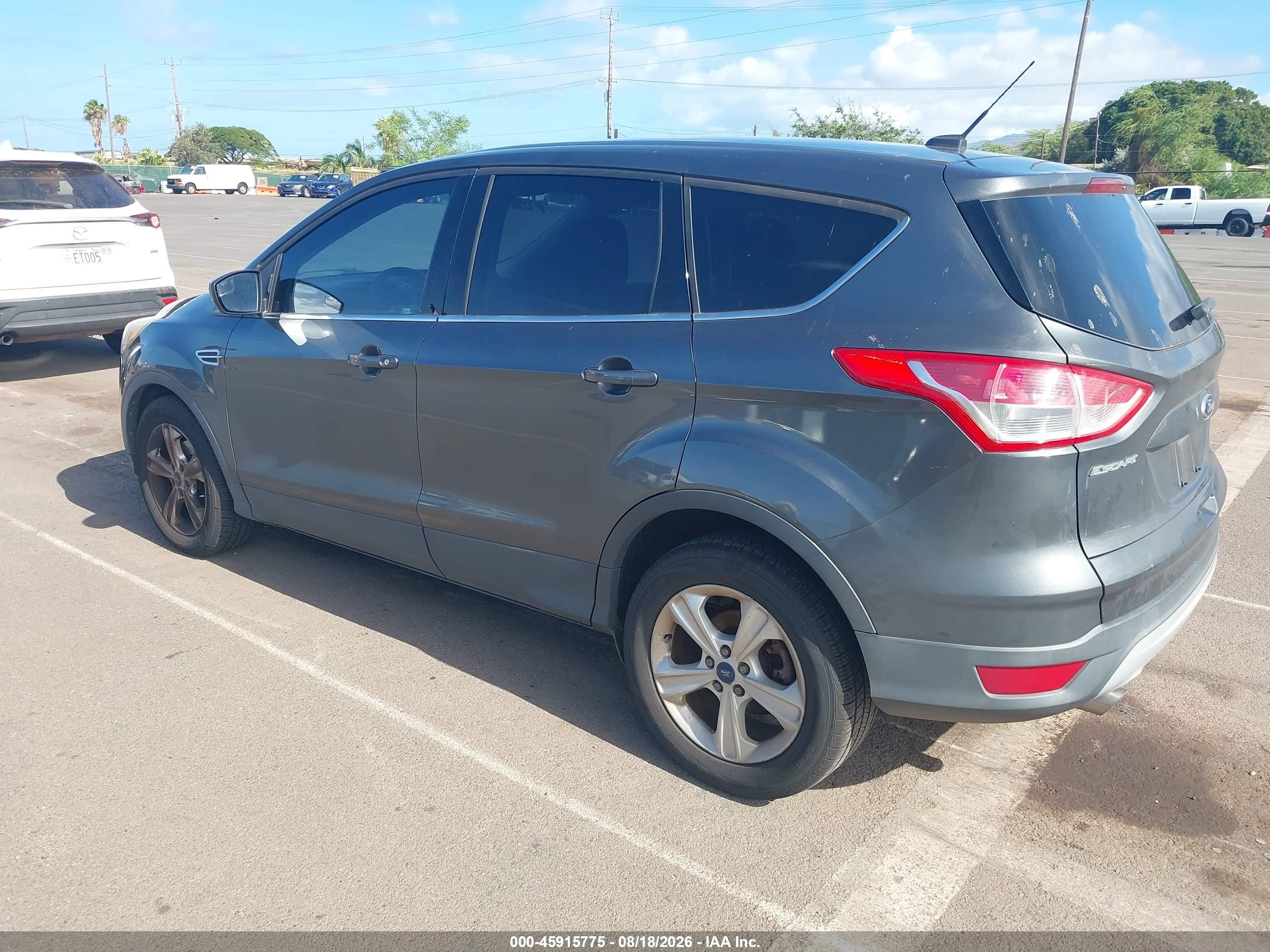 2015 Ford Escape Se Gray vin: 1FMCU0GX8FUA41803