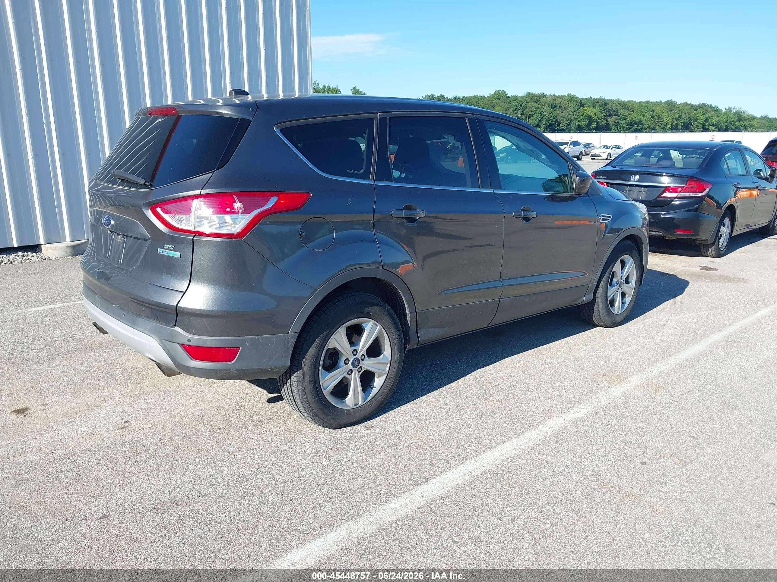 2015 Ford Escape Se Gray vin: 1FMCU0GX8FUA68192