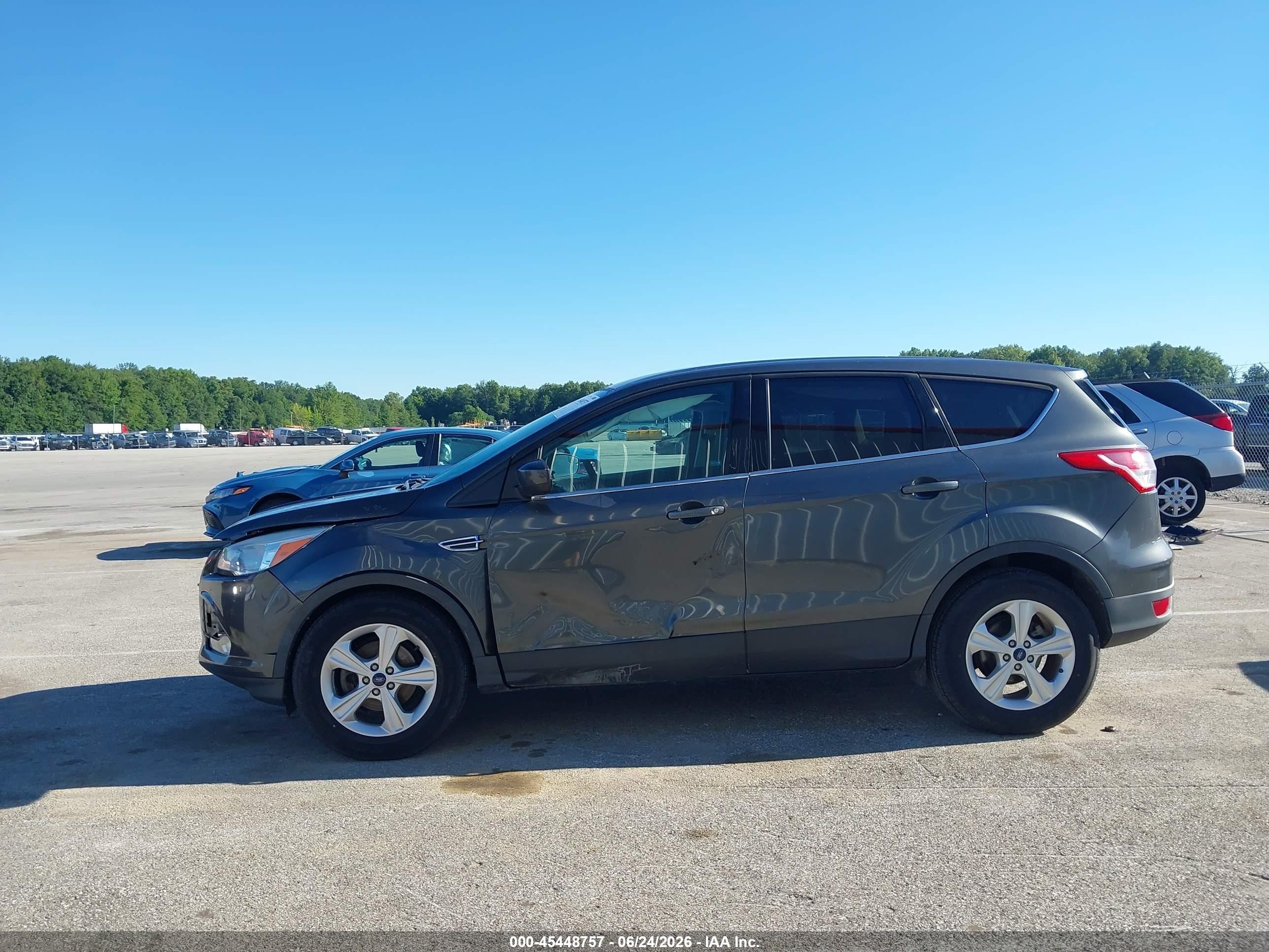 2015 Ford Escape Se Gray vin: 1FMCU0GX8FUA68192