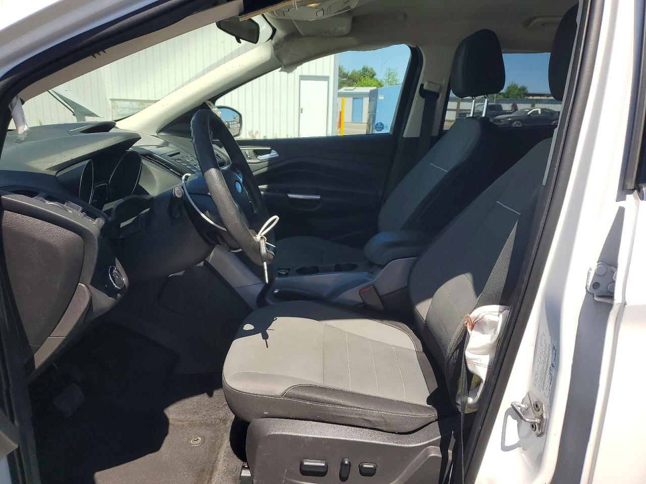 2015 Ford Escape Se White vin: 1FMCU0GX8FUA68273