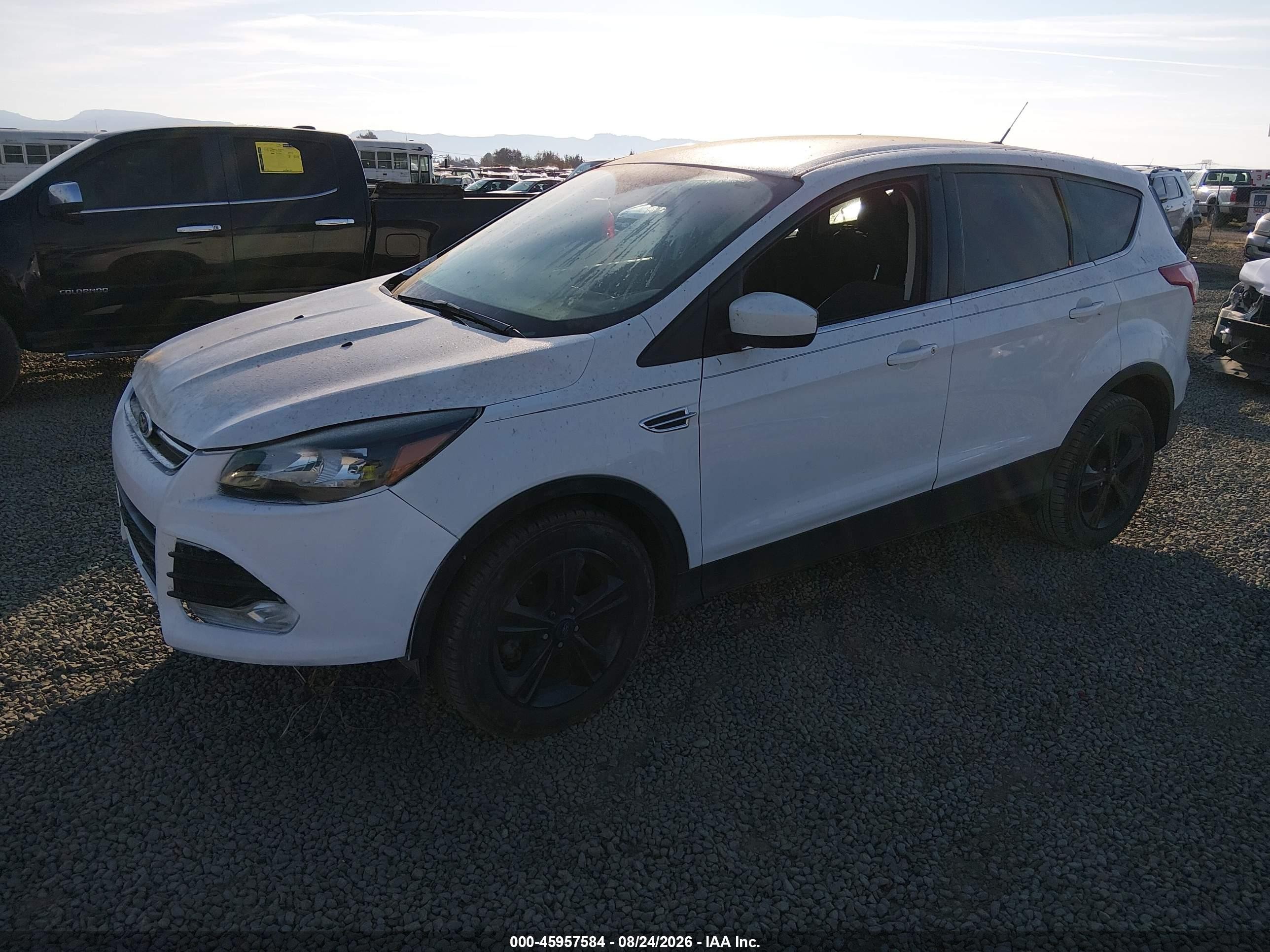 2015 Ford Escape Se White vin: 1FMCU0GX8FUB42842