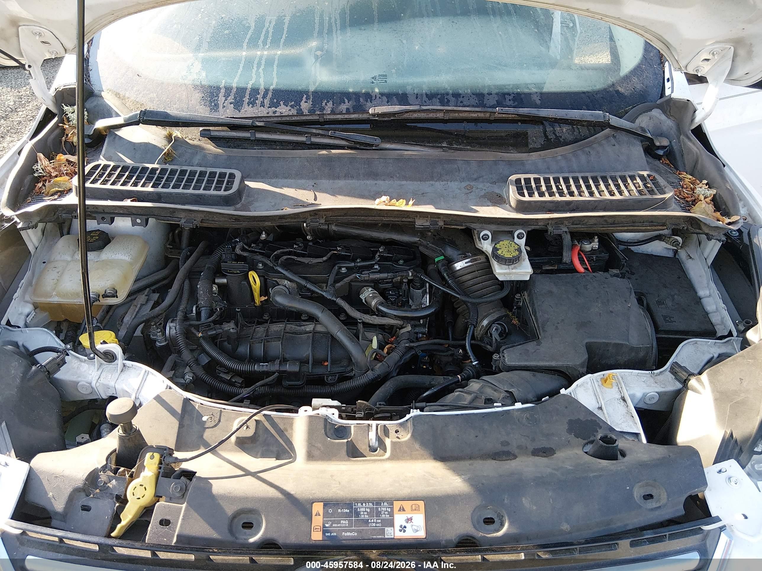 2015 Ford Escape Se White vin: 1FMCU0GX8FUB42842