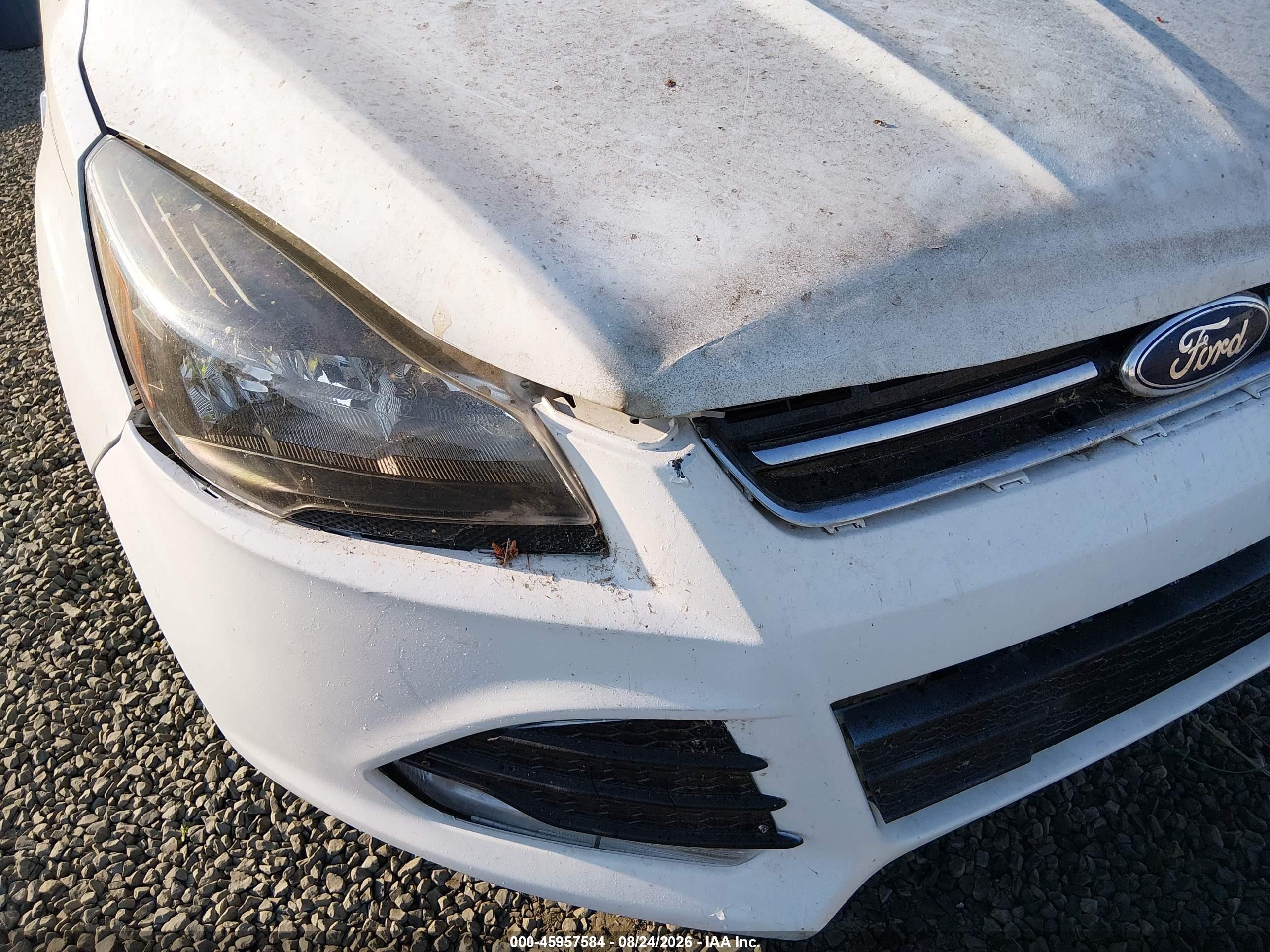 2015 Ford Escape Se White vin: 1FMCU0GX8FUB42842