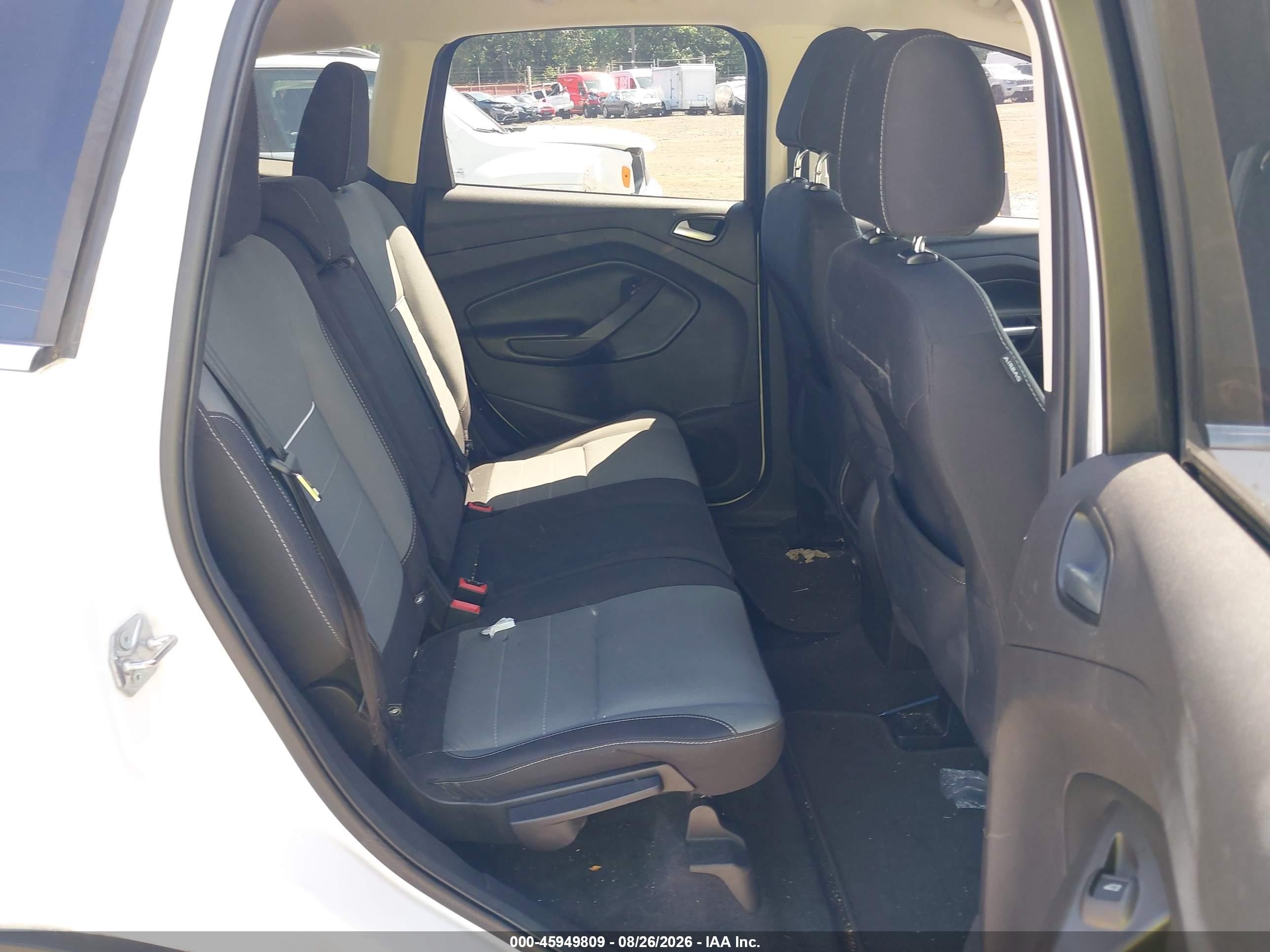 2015 Ford Escape Se White vin: 1FMCU0GX8FUB59964