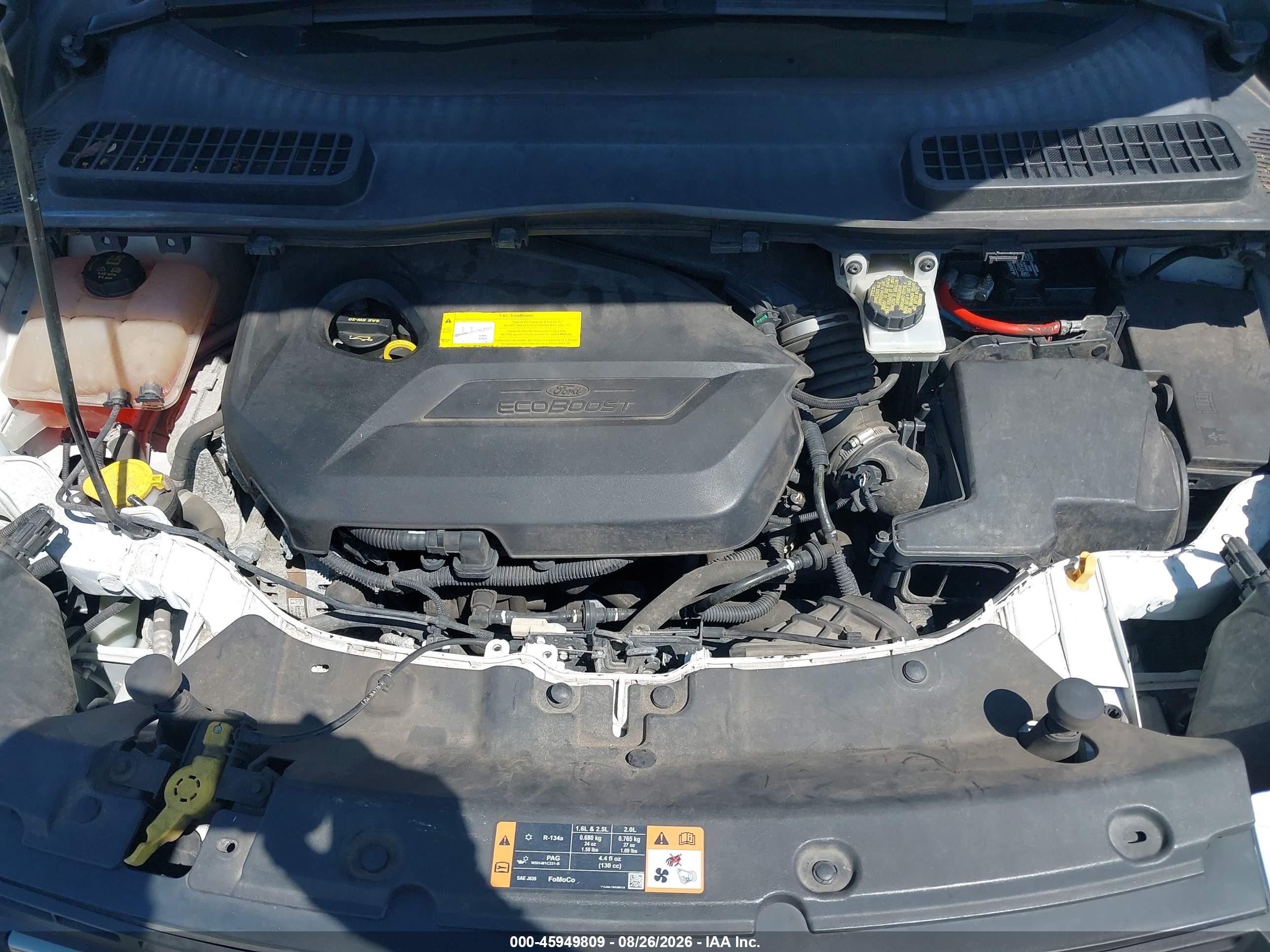 2015 Ford Escape Se White vin: 1FMCU0GX8FUB59964