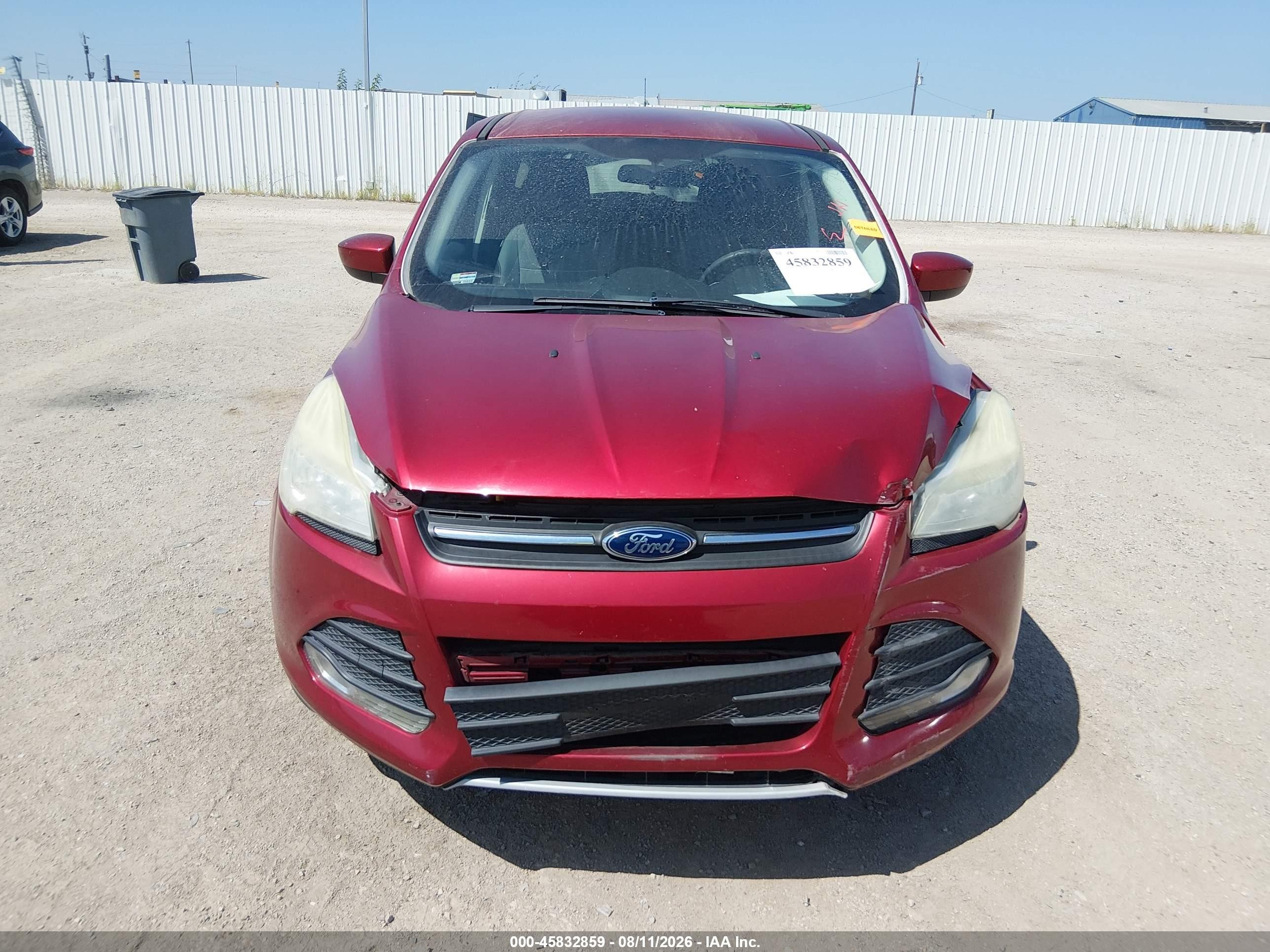 2015 Ford Escape Se Red vin: 1FMCU0GX8FUC31875