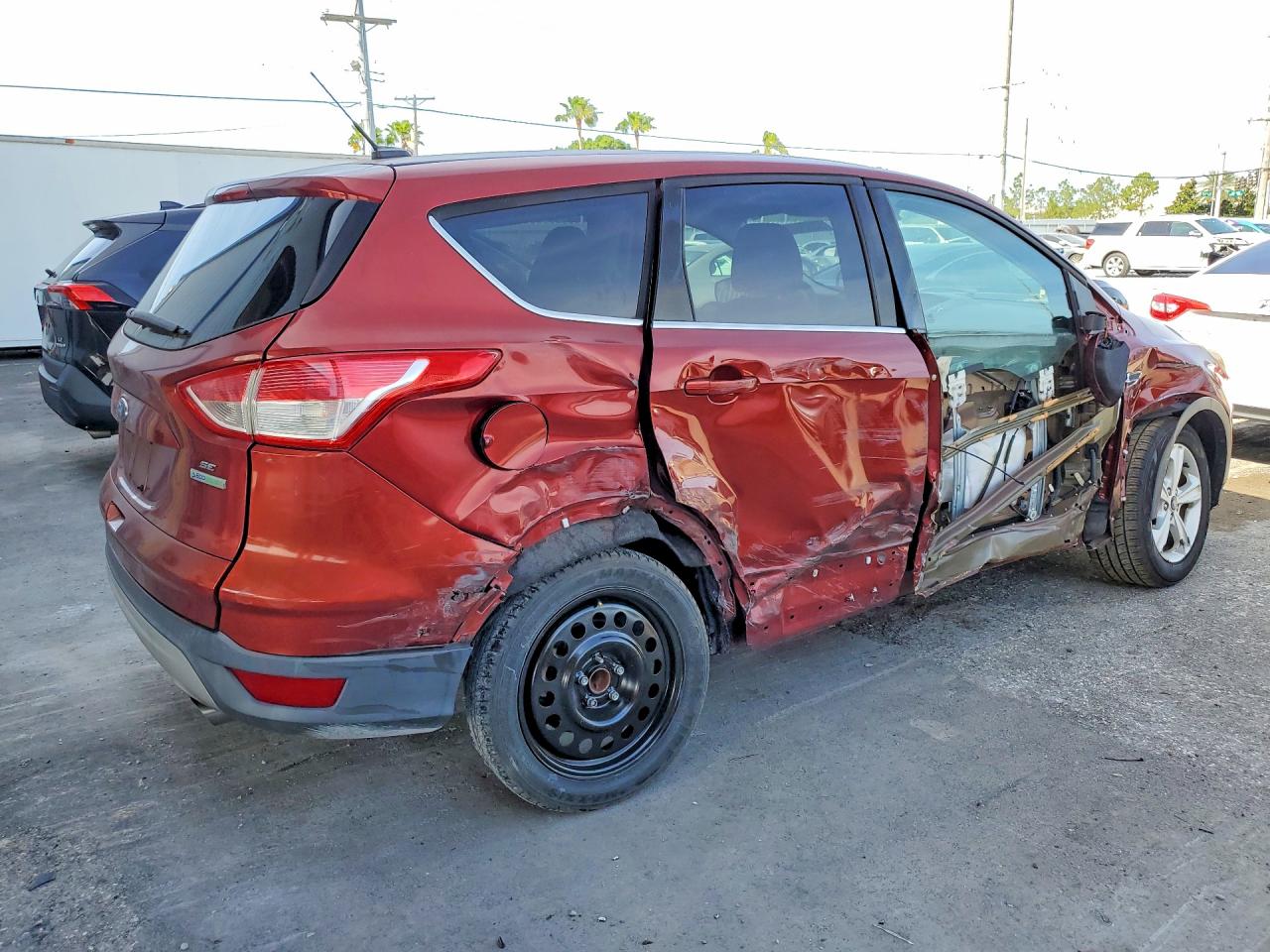 2015 Ford Escape Se Оранжевый vin: 1FMCU0GX8FUC40303