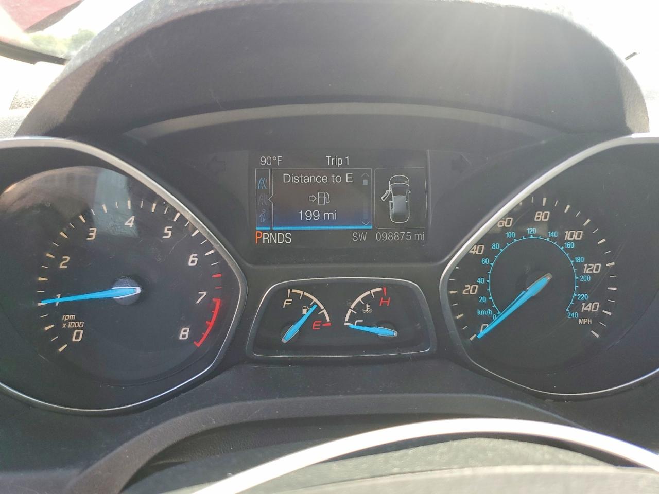 2015 Ford Escape Se Red vin: 1FMCU0GX8FUC76931