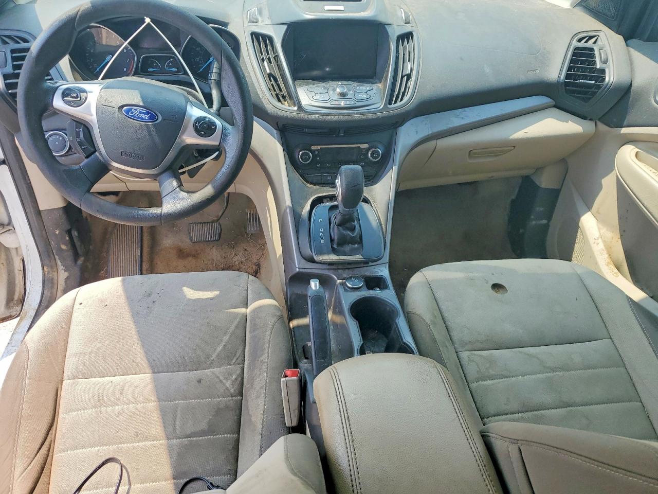 2015 Ford Escape Se White vin: 1FMCU0GX8FUC81787