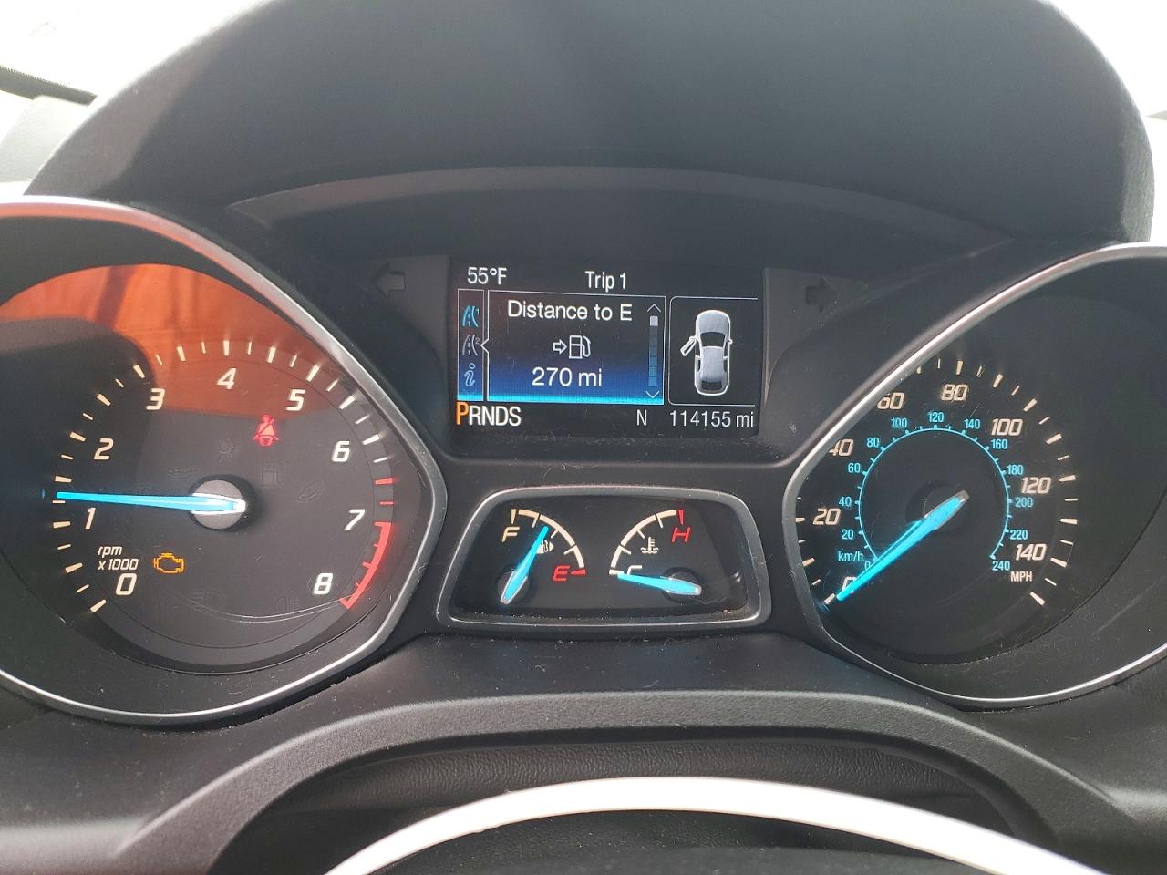2016 Ford Escape White vin: 1FMCU0GX8GUB41319