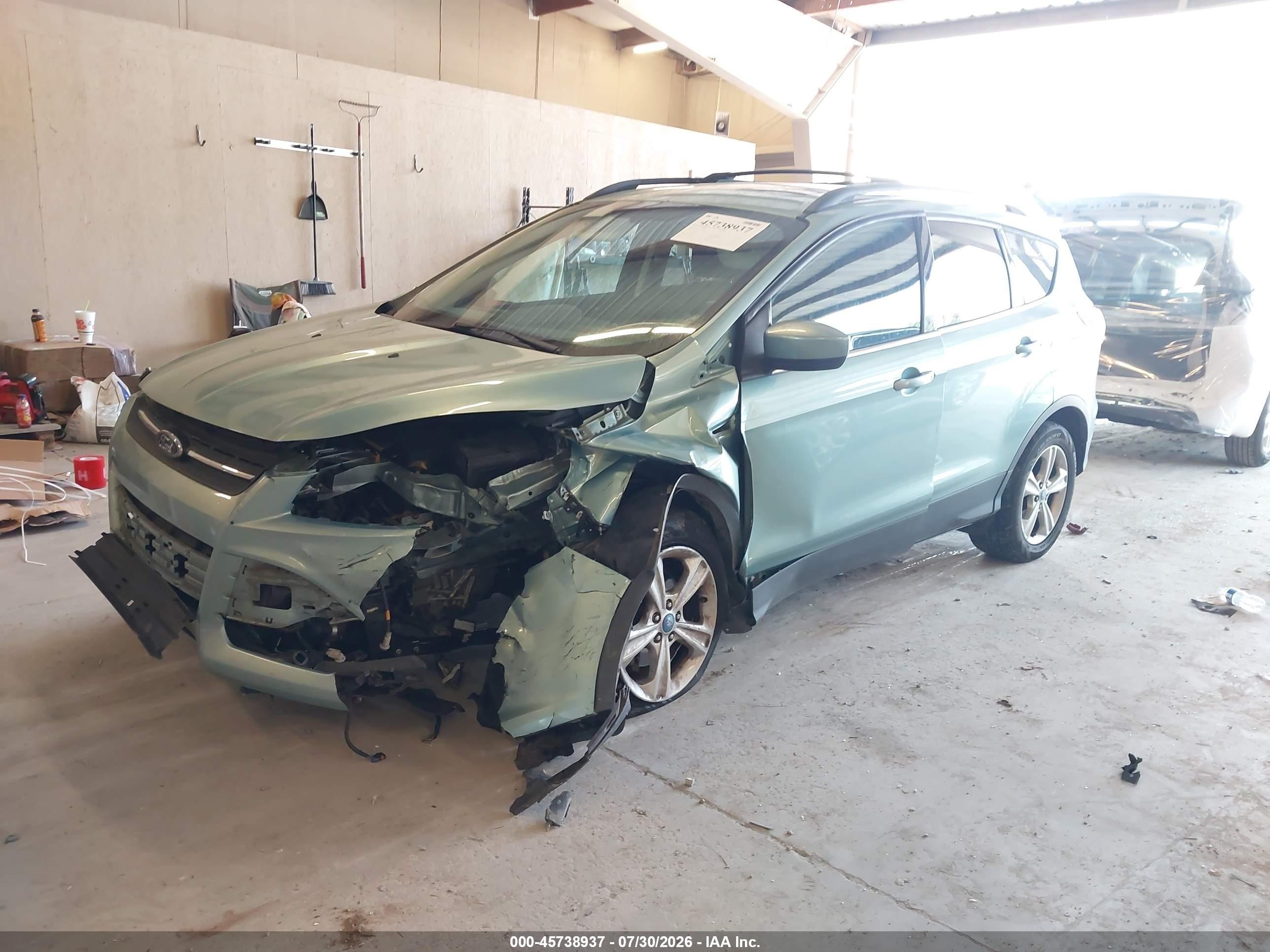 2013 Ford Escape Se Green vin: 1FMCU0GX9DUB68363