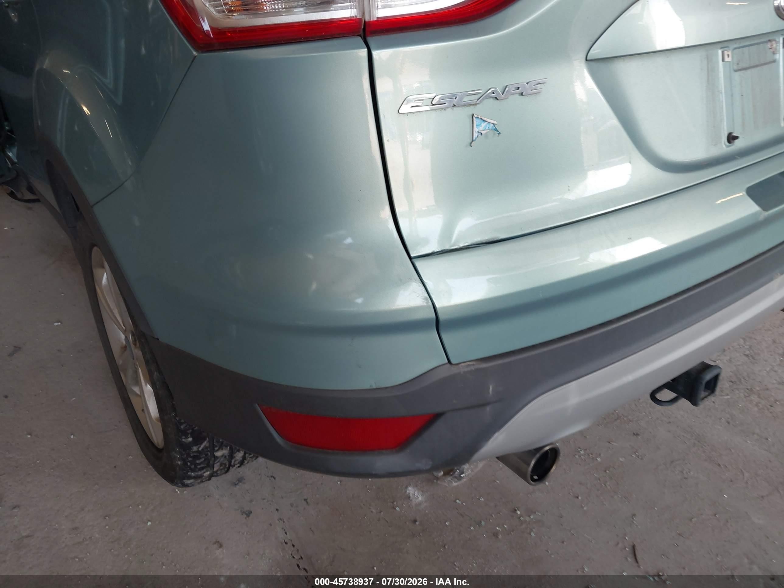 2013 Ford Escape Se Green vin: 1FMCU0GX9DUB68363