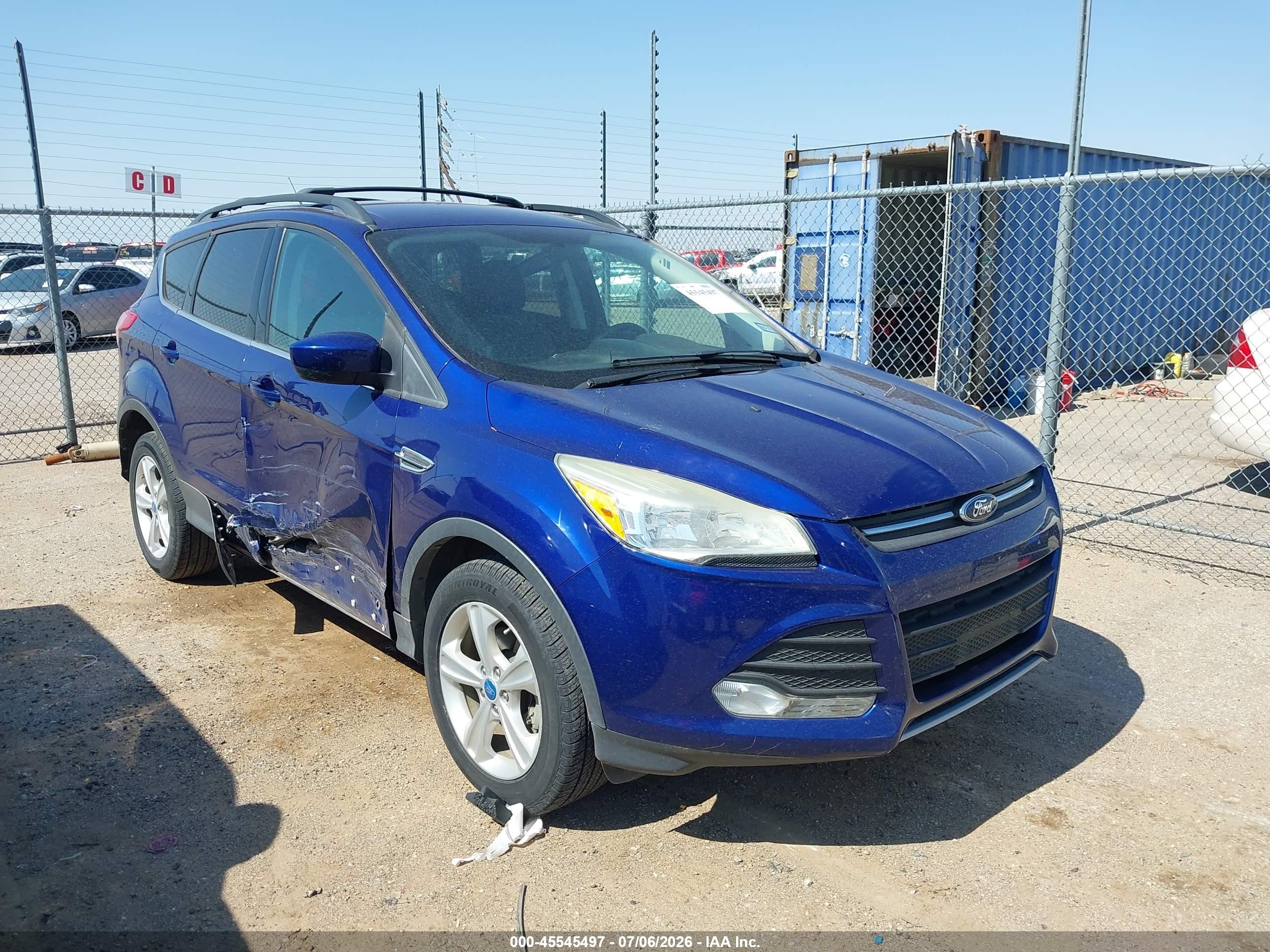 2013 Ford Escape Se Dark Blue vin: 1FMCU0GX9DUB82263