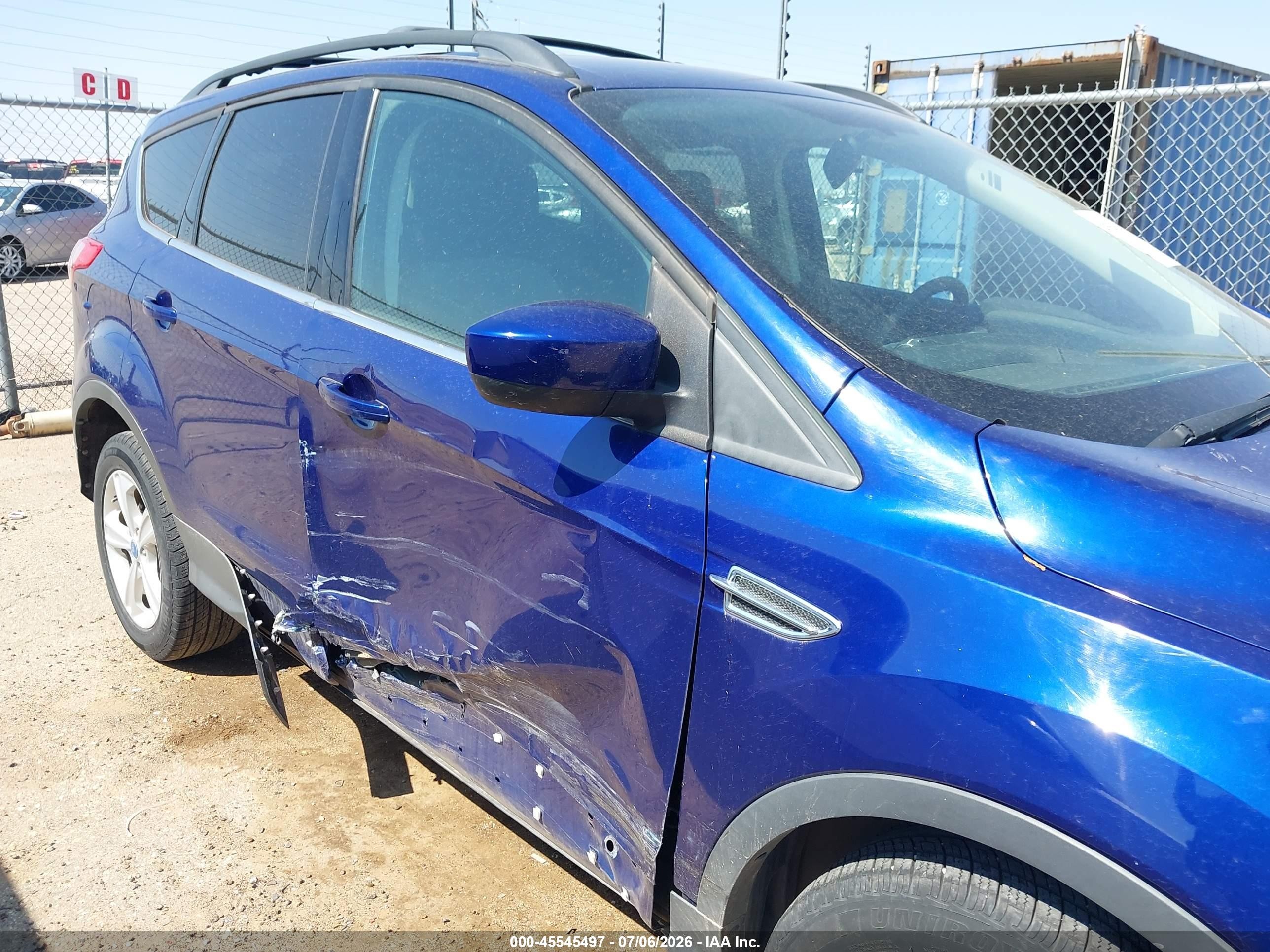 2013 Ford Escape Se Dark Blue vin: 1FMCU0GX9DUB82263