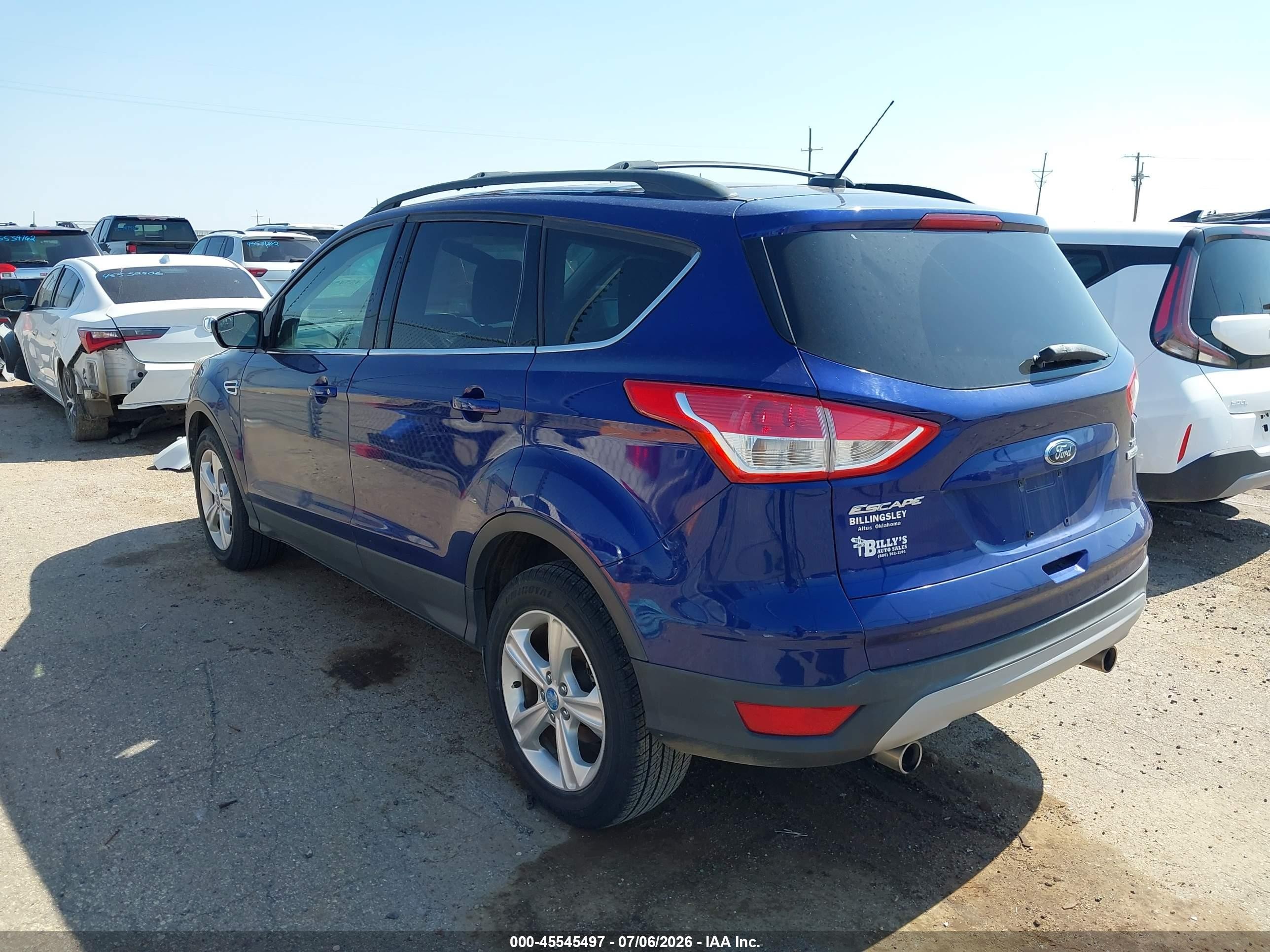 2013 Ford Escape Se Dark Blue vin: 1FMCU0GX9DUB82263