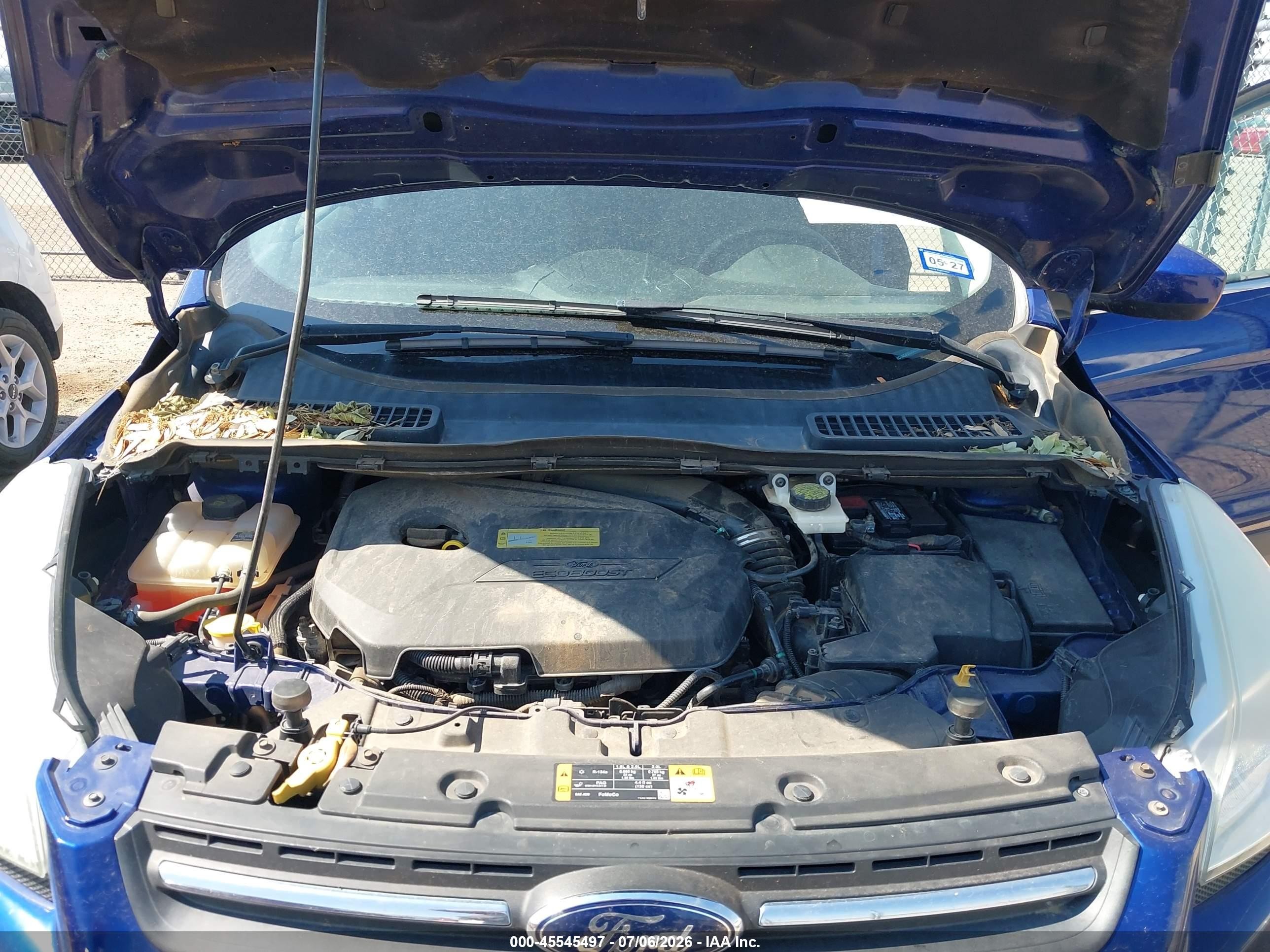 2013 Ford Escape Se Dark Blue vin: 1FMCU0GX9DUB82263