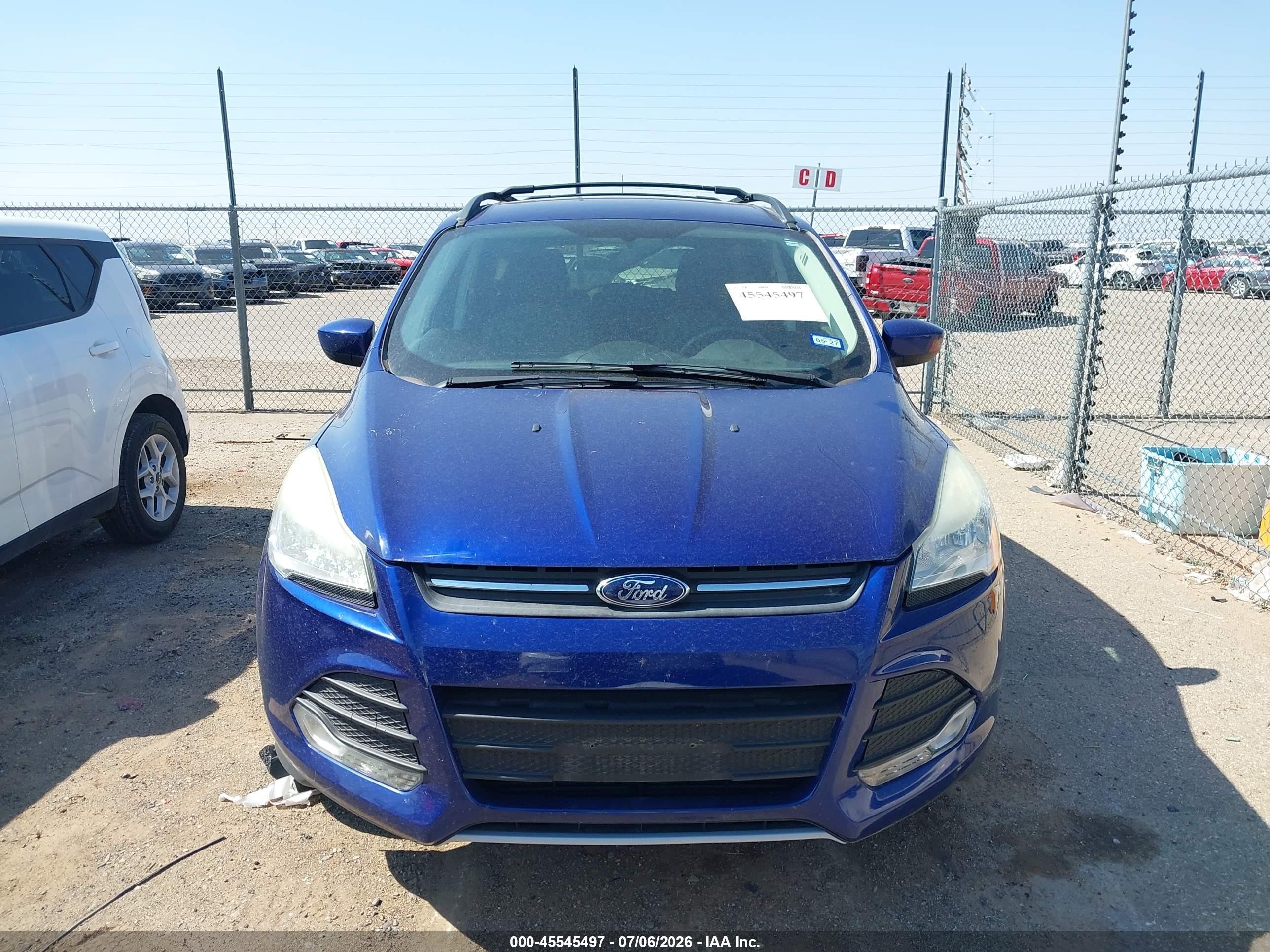 2013 Ford Escape Se Dark Blue vin: 1FMCU0GX9DUB82263
