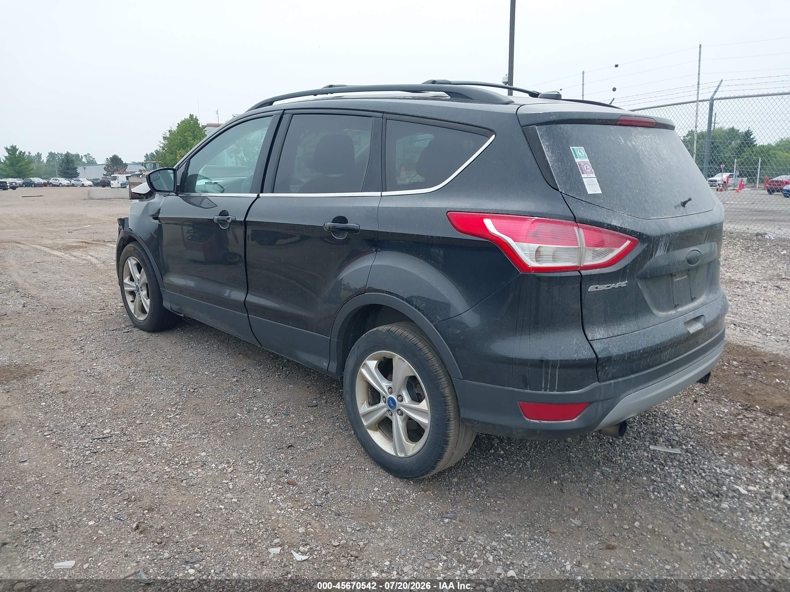 2013 Ford Escape Se Black vin: 1FMCU0GX9DUB86572