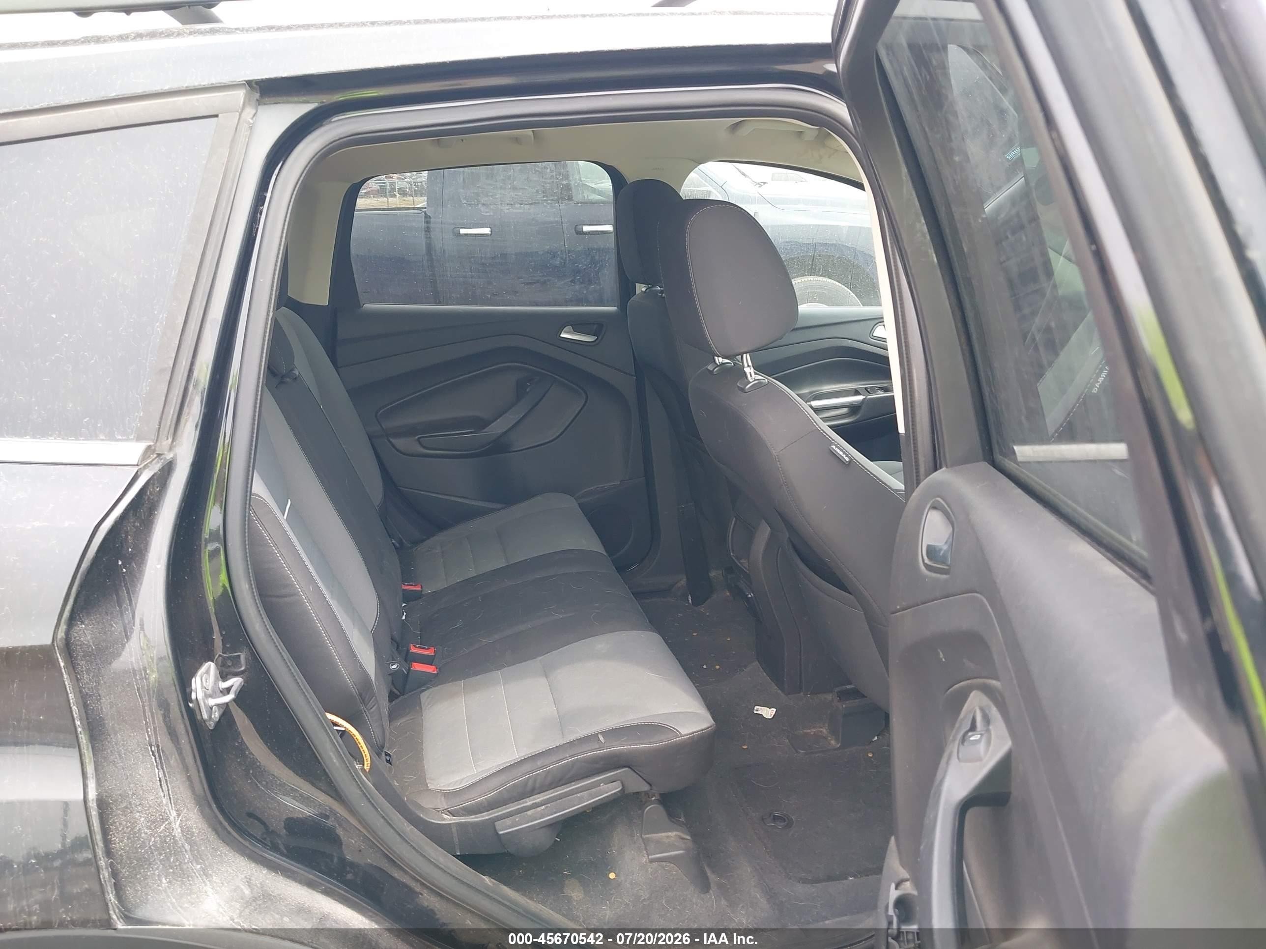 2013 Ford Escape Se Black vin: 1FMCU0GX9DUB86572