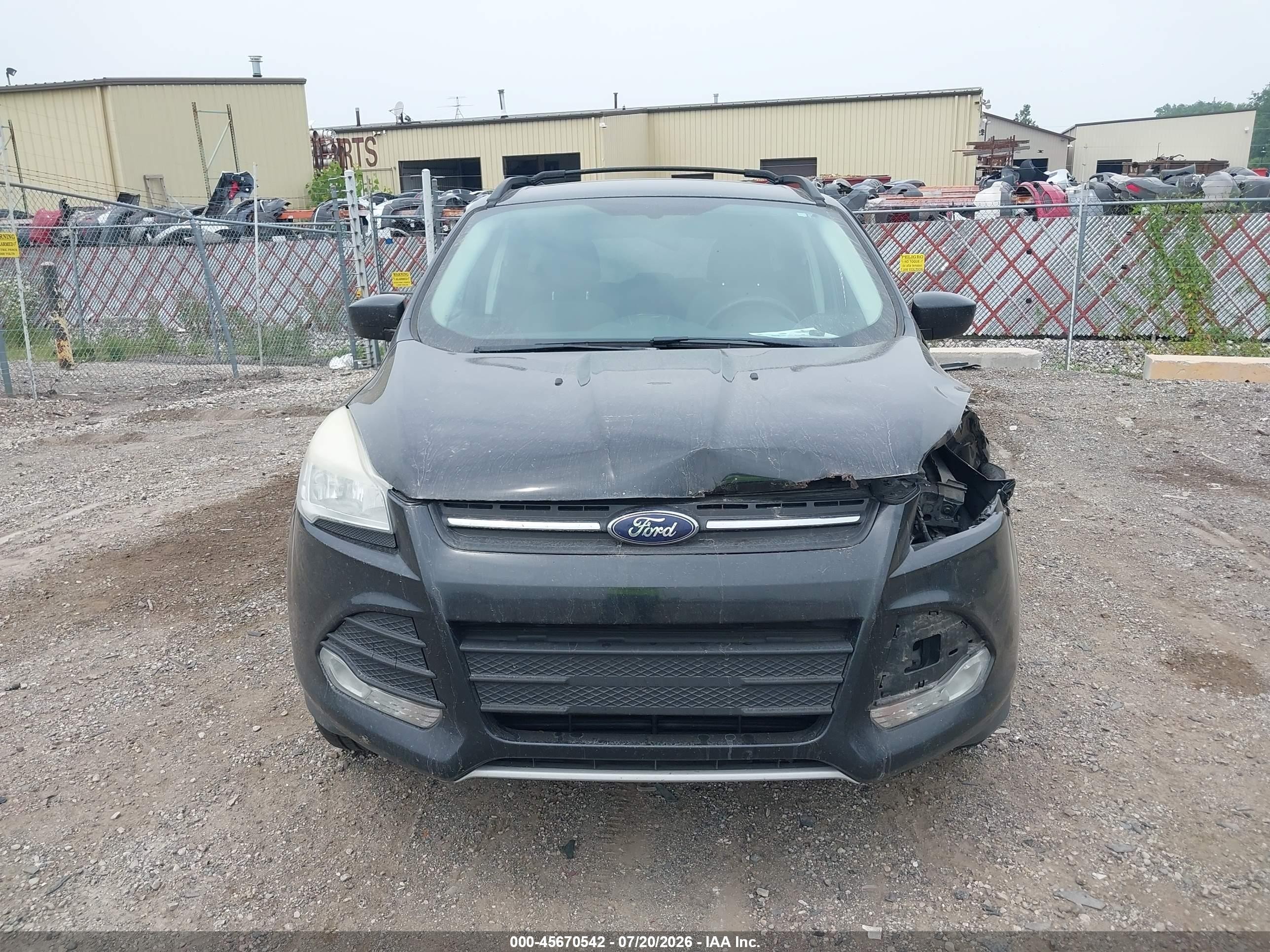2013 Ford Escape Se Black vin: 1FMCU0GX9DUB86572