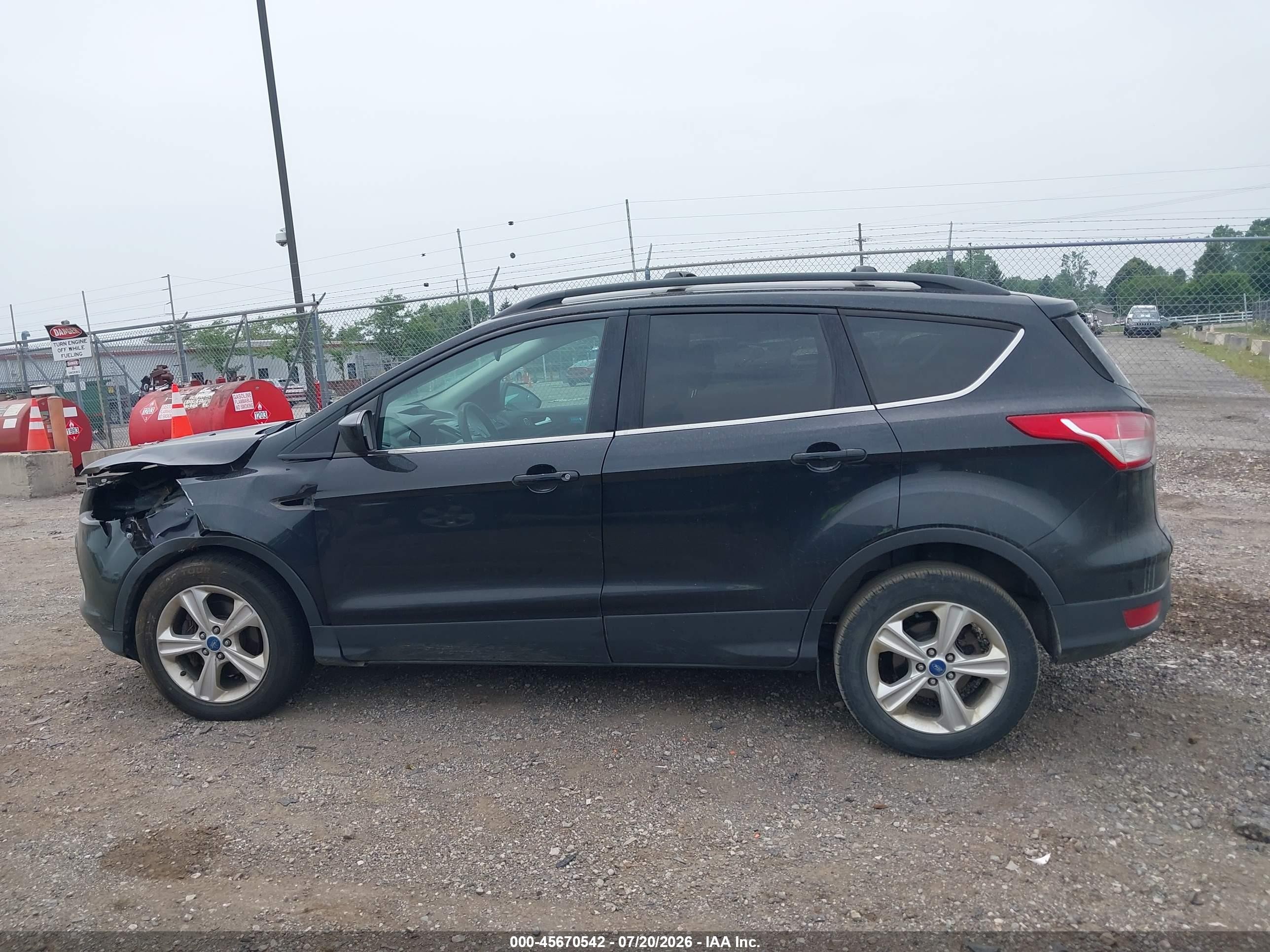 2013 Ford Escape Se Black vin: 1FMCU0GX9DUB86572