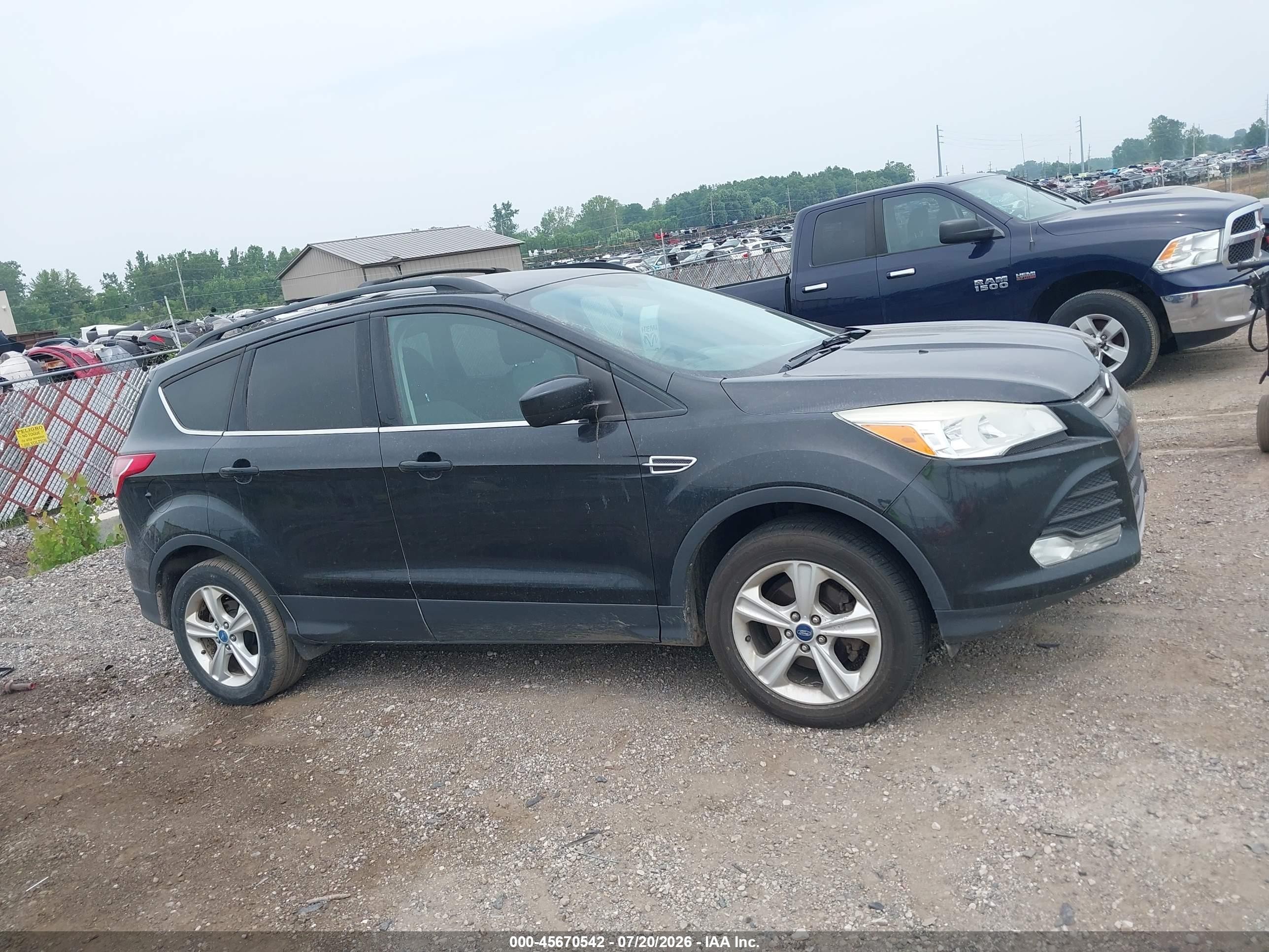 2013 Ford Escape Se Black vin: 1FMCU0GX9DUB86572