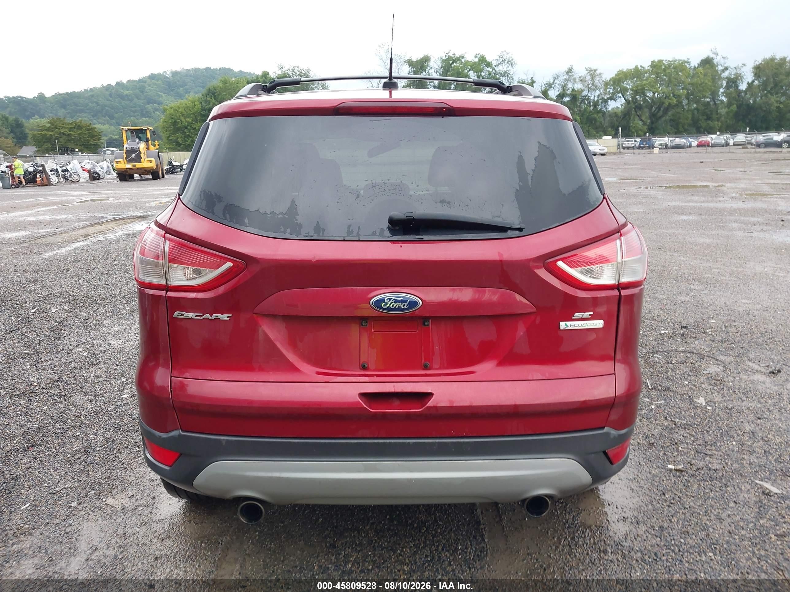 2013 Ford Escape Se Красный vin: 1FMCU0GX9DUB94218