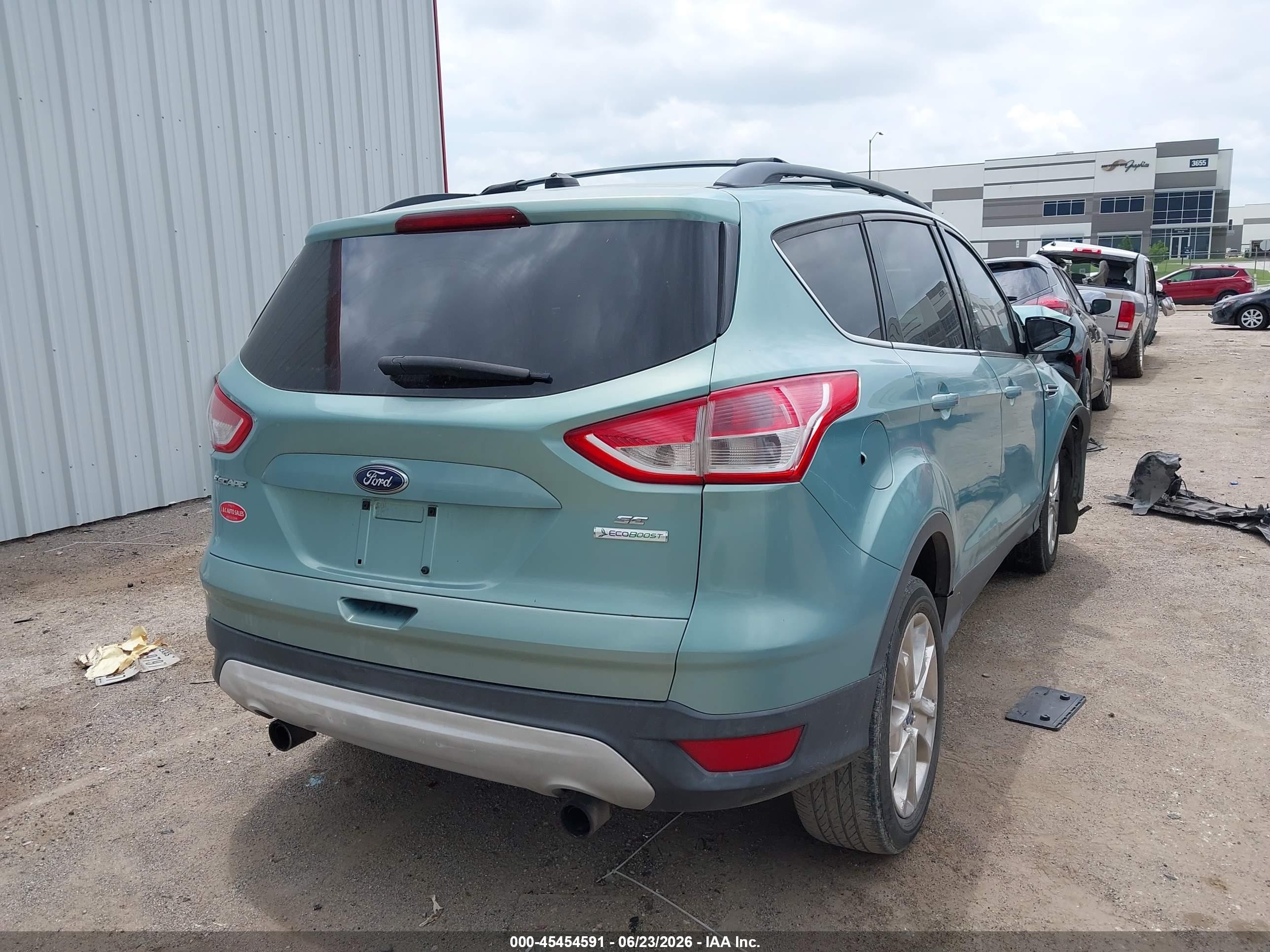 2013 Ford Escape Se Turquoise vin: 1FMCU0GX9DUC13365