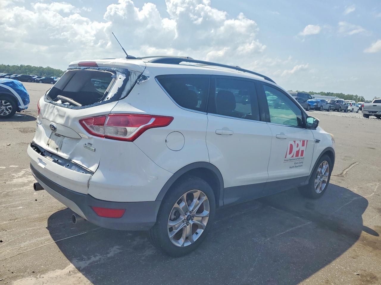2013 Ford Escape Se White vin: 1FMCU0GX9DUC19313