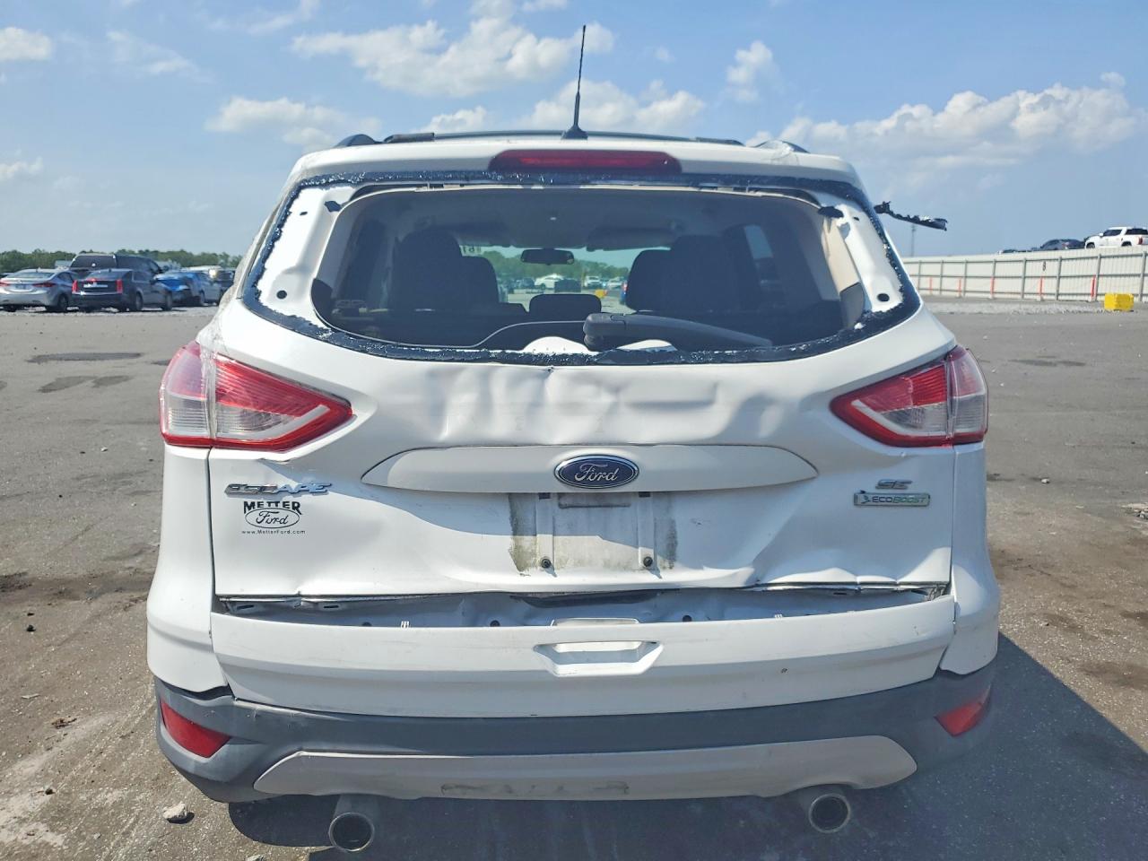 2013 Ford Escape Se White vin: 1FMCU0GX9DUC19313