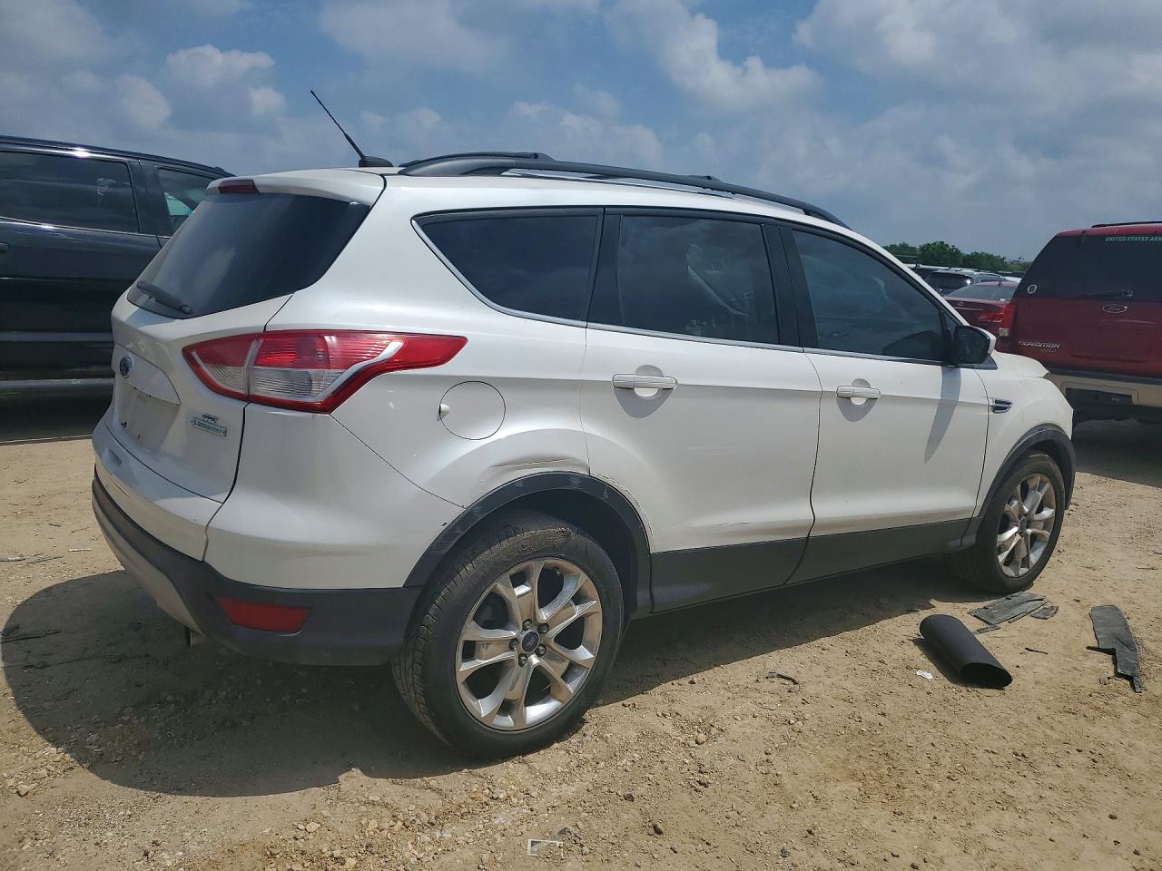 2013 Ford Escape Se White vin: 1FMCU0GX9DUC54210