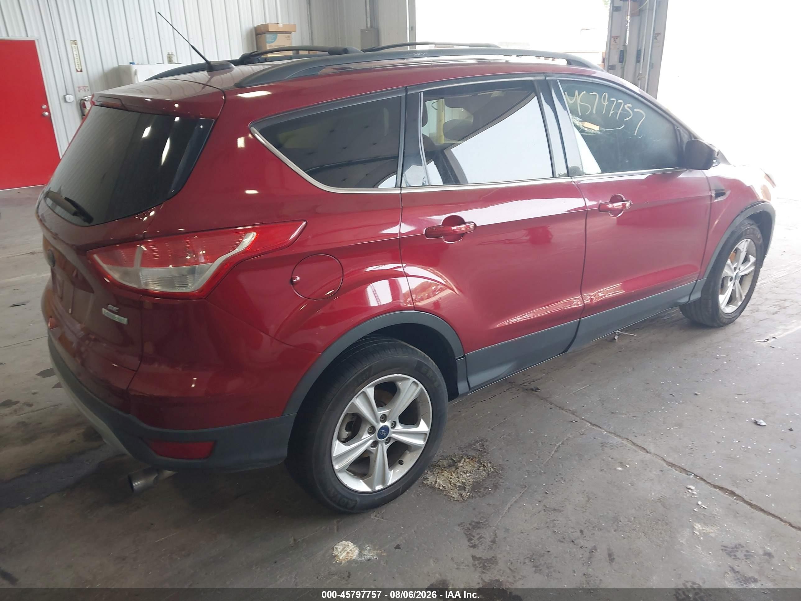 2013 Ford Escape Se Red vin: 1FMCU0GX9DUC78250