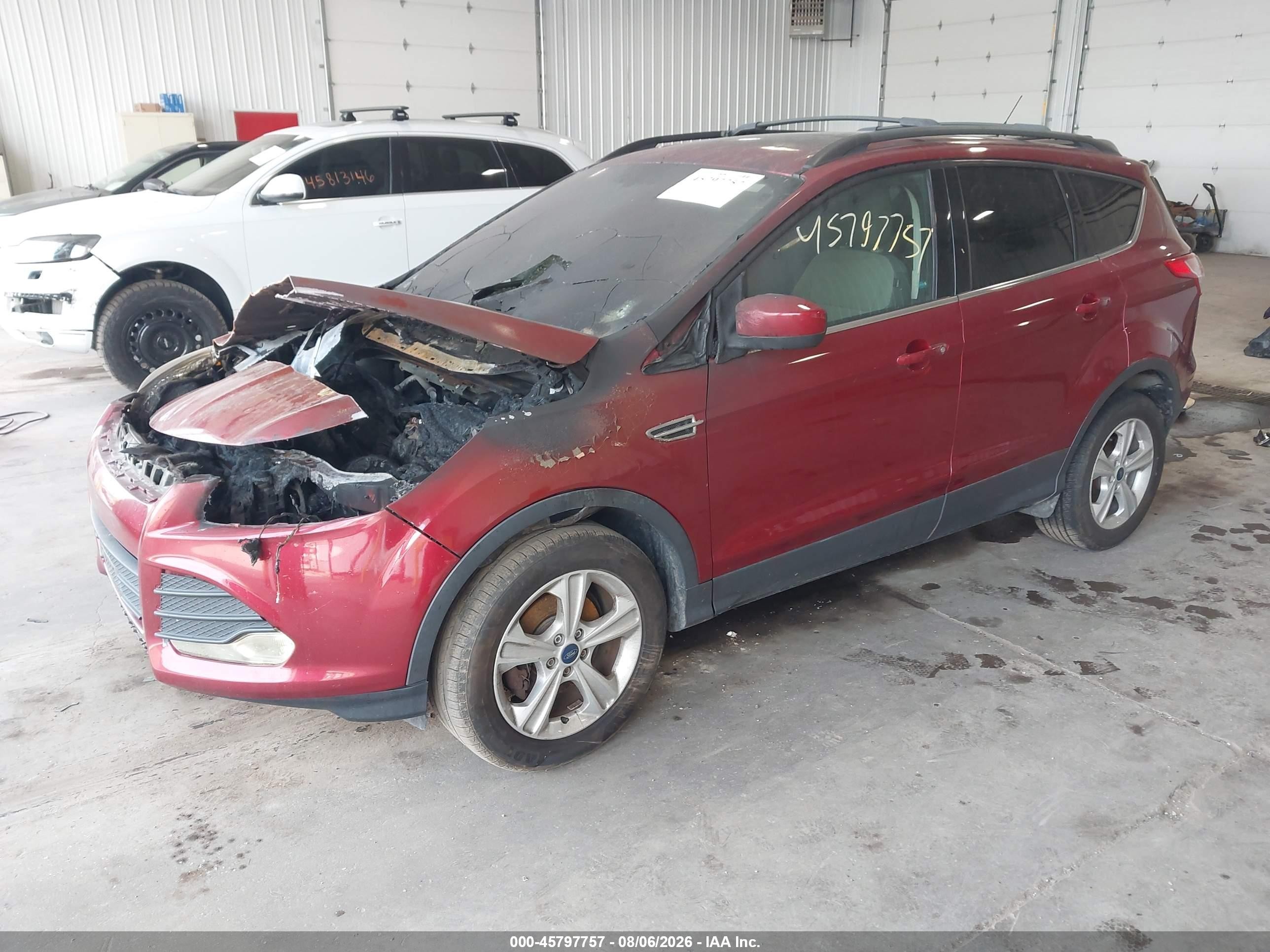 2013 Ford Escape Se Red vin: 1FMCU0GX9DUC78250