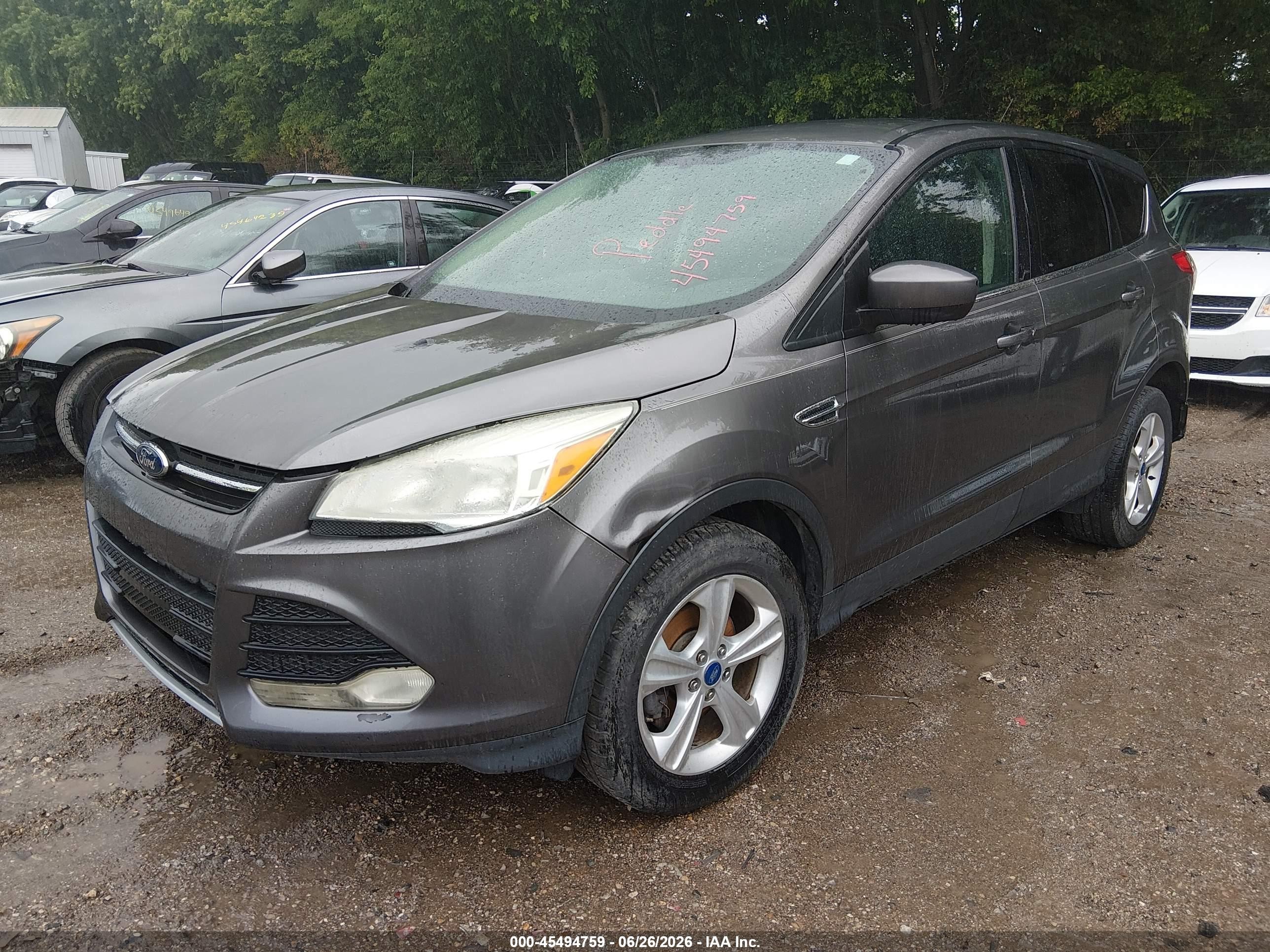 2013 Ford Escape Se Gray vin: 1FMCU0GX9DUC92861
