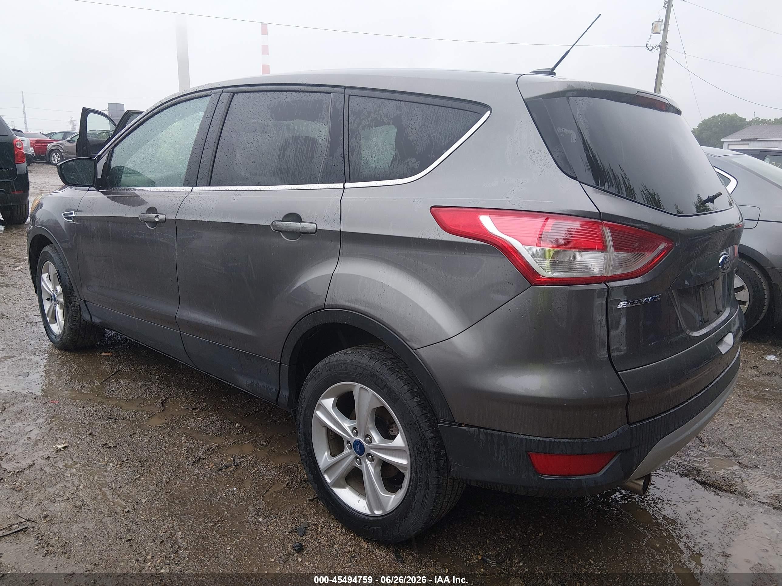 2013 Ford Escape Se Gray vin: 1FMCU0GX9DUC92861