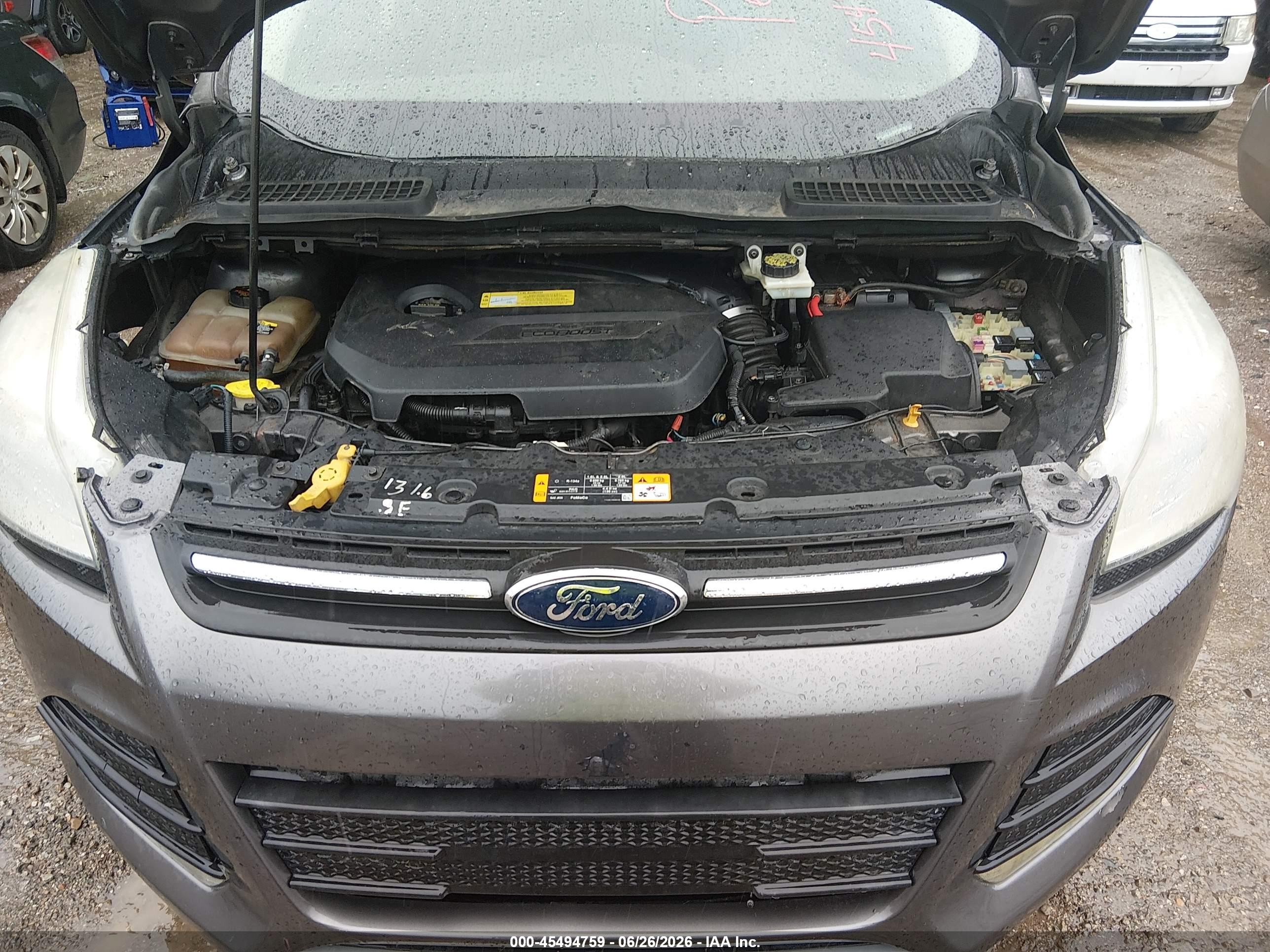 2013 Ford Escape Se Gray vin: 1FMCU0GX9DUC92861