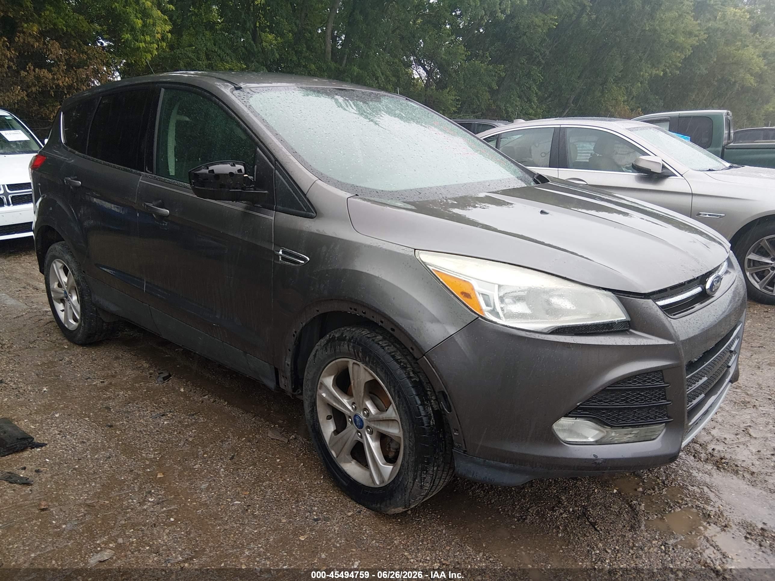 2013 Ford Escape Se Gray vin: 1FMCU0GX9DUC92861