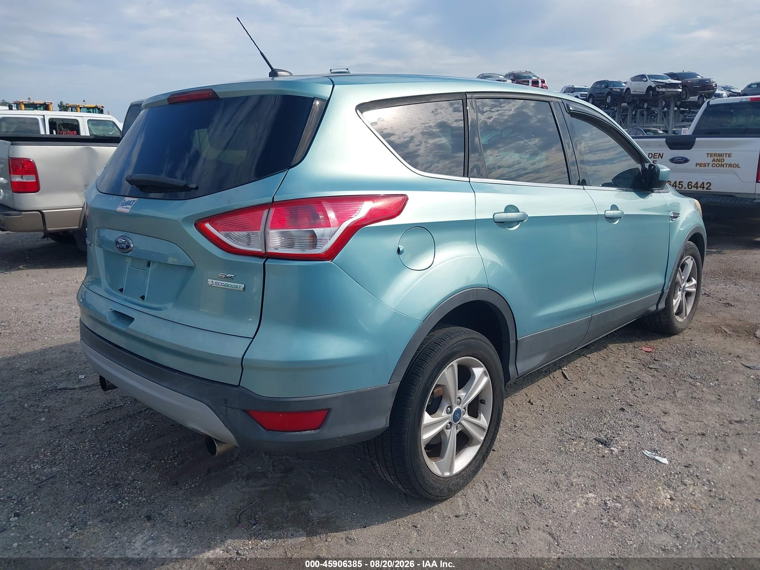 2013 Ford Escape Se Light Blue vin: 1FMCU0GX9DUC99213