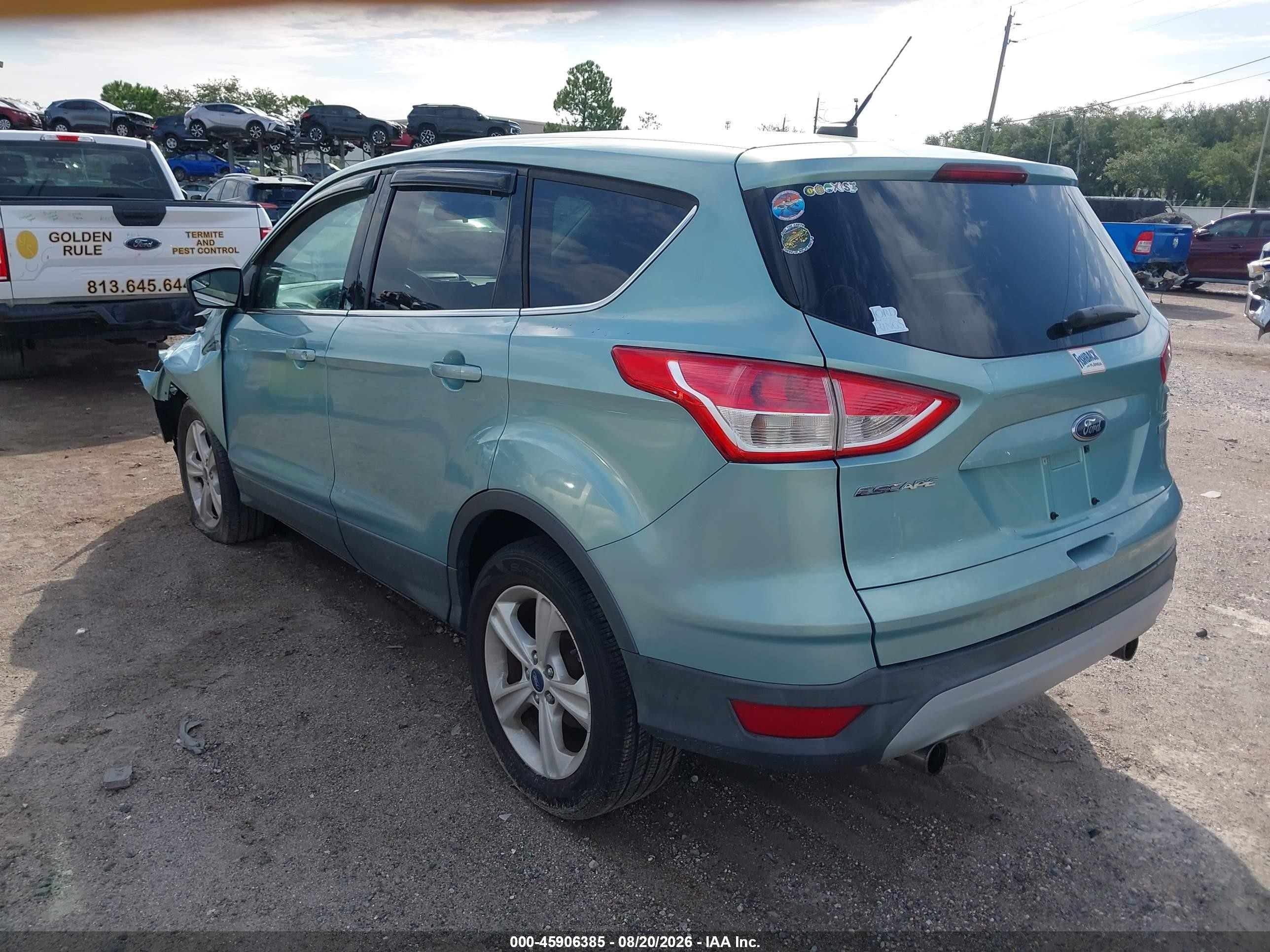 2013 Ford Escape Se Light Blue vin: 1FMCU0GX9DUC99213
