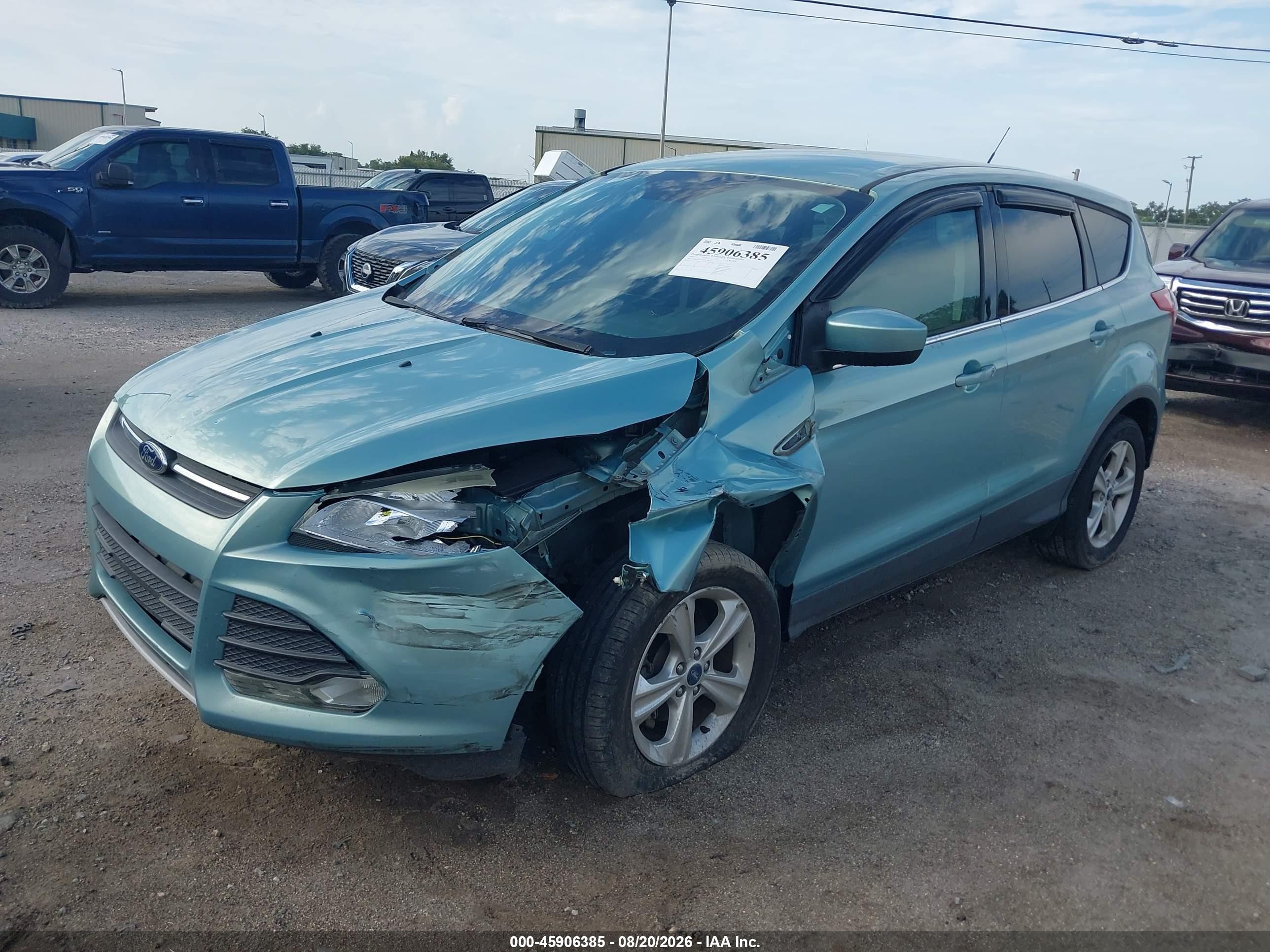 2013 Ford Escape Se Light Blue vin: 1FMCU0GX9DUC99213