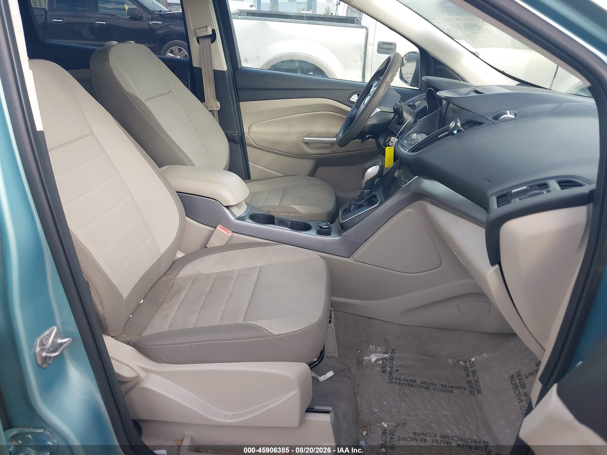 2013 Ford Escape Se Light Blue vin: 1FMCU0GX9DUC99213