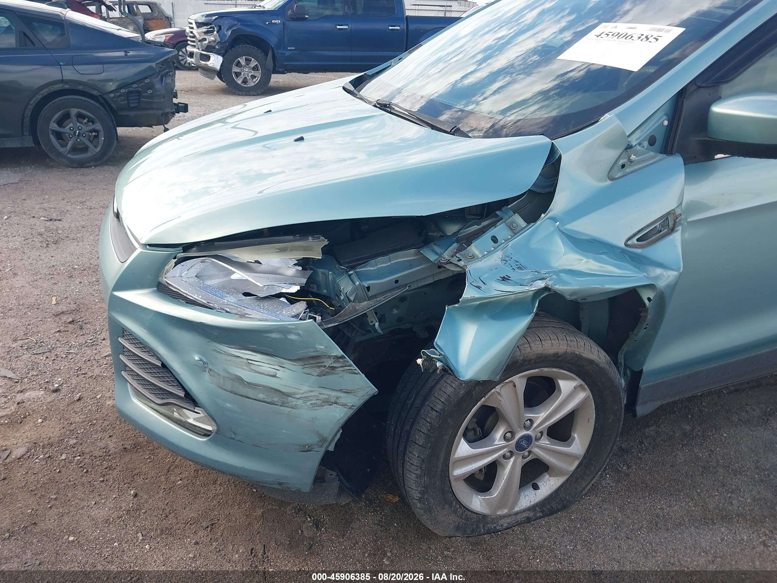 2013 Ford Escape Se Light Blue vin: 1FMCU0GX9DUC99213