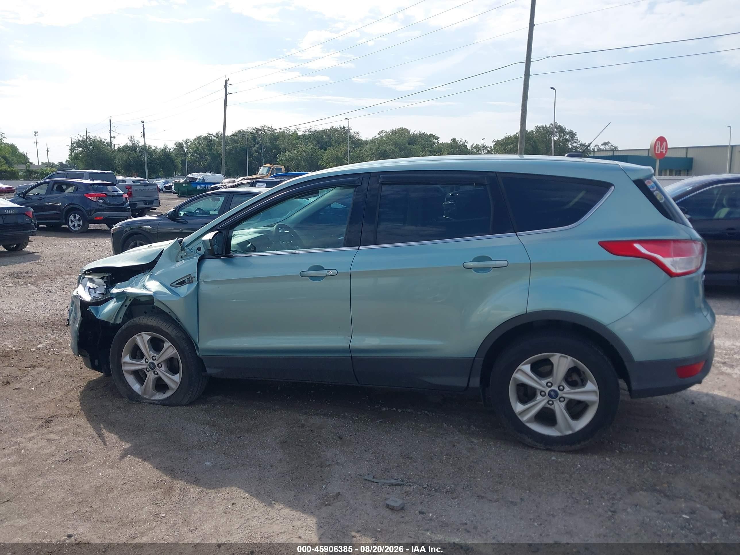 2013 Ford Escape Se Light Blue vin: 1FMCU0GX9DUC99213