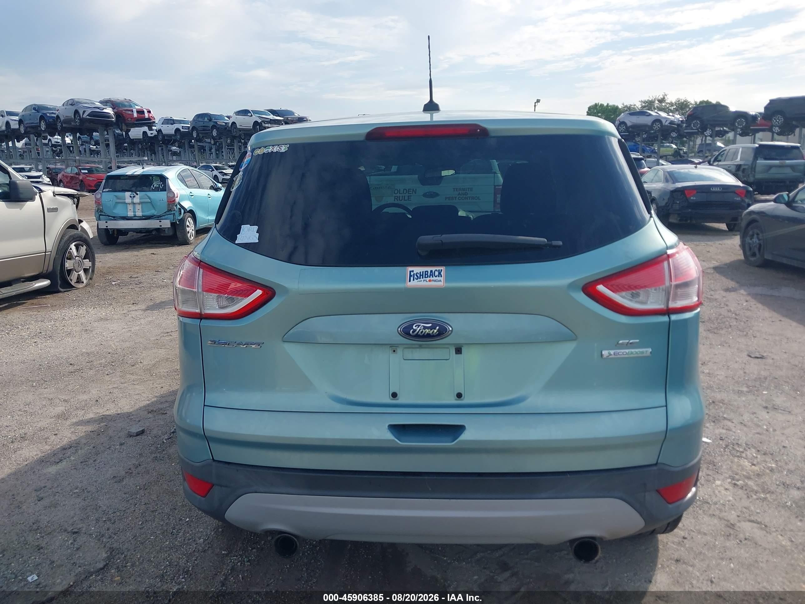 2013 Ford Escape Se Light Blue vin: 1FMCU0GX9DUC99213