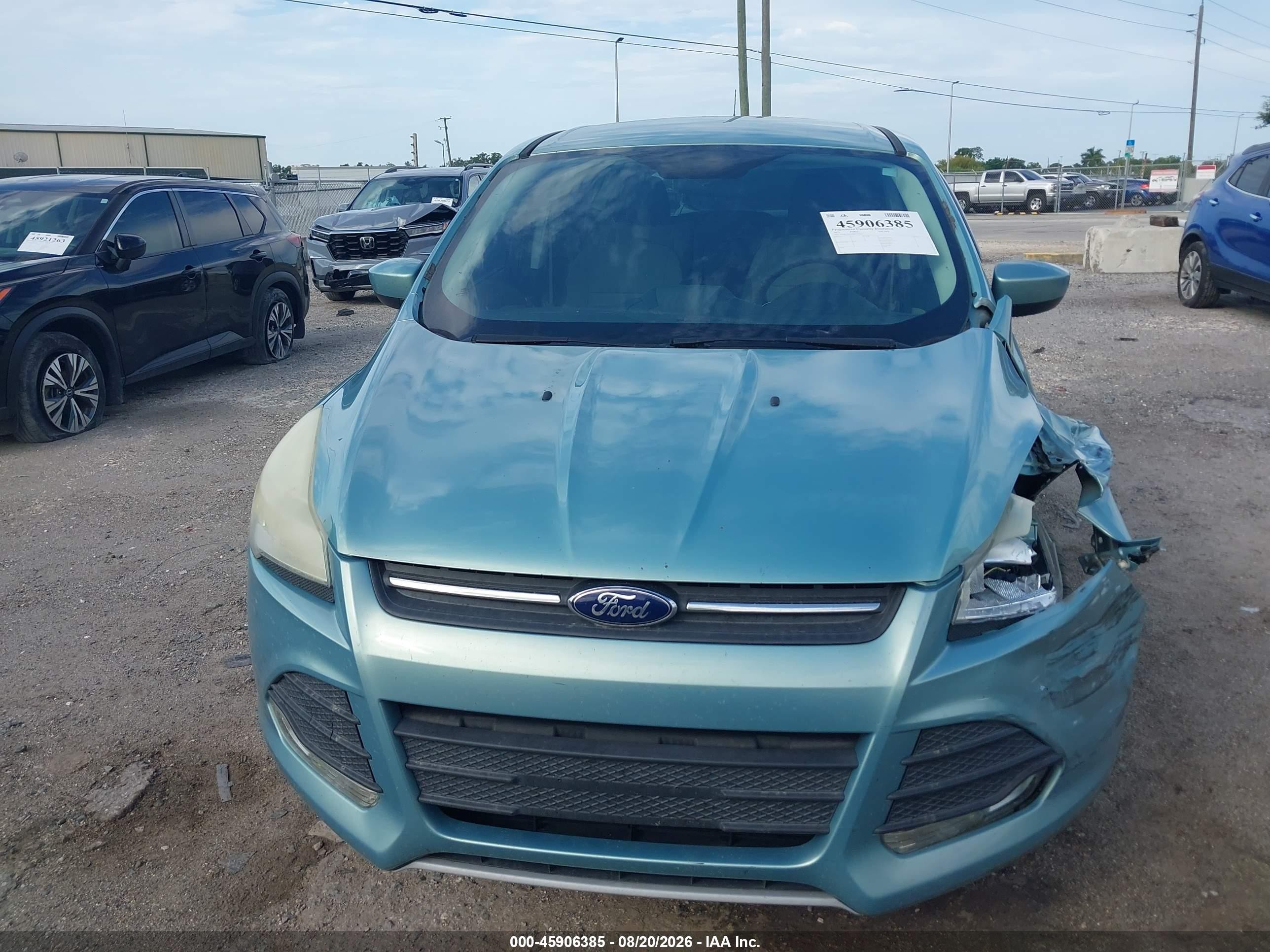 2013 Ford Escape Se Light Blue vin: 1FMCU0GX9DUC99213