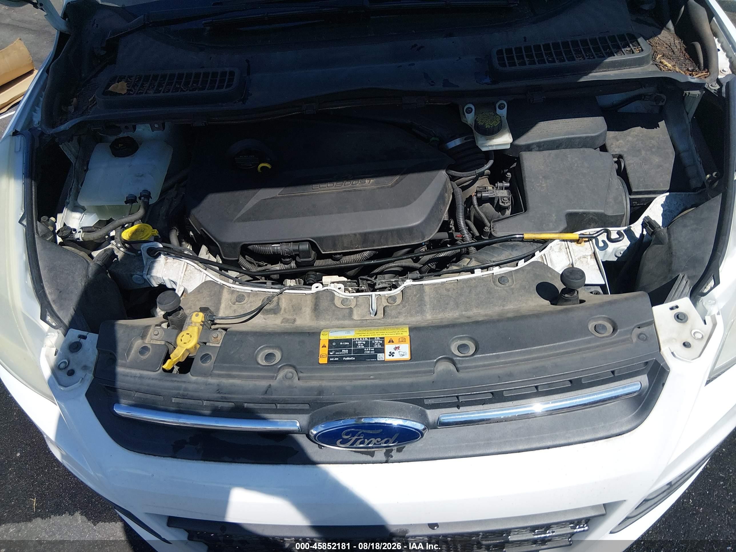 2013 Ford Escape Se Белый vin: 1FMCU0GX9DUD00022