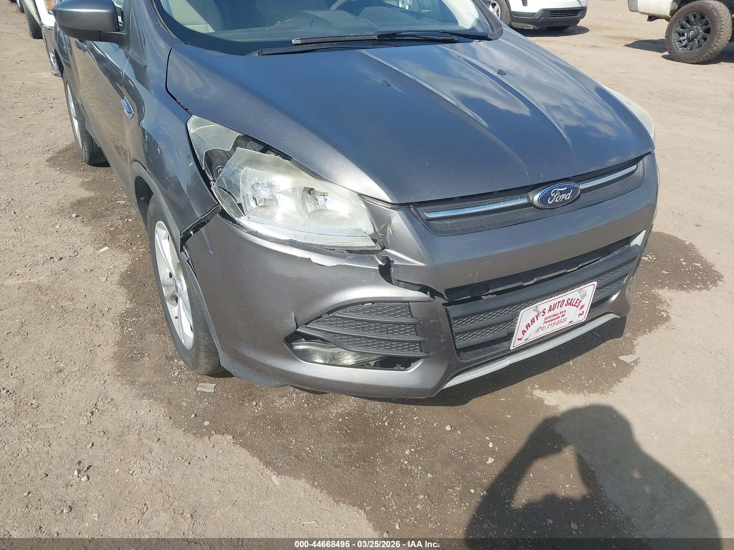 2013 Ford Escape Se Gray vin: 1FMCU0GX9DUD10100