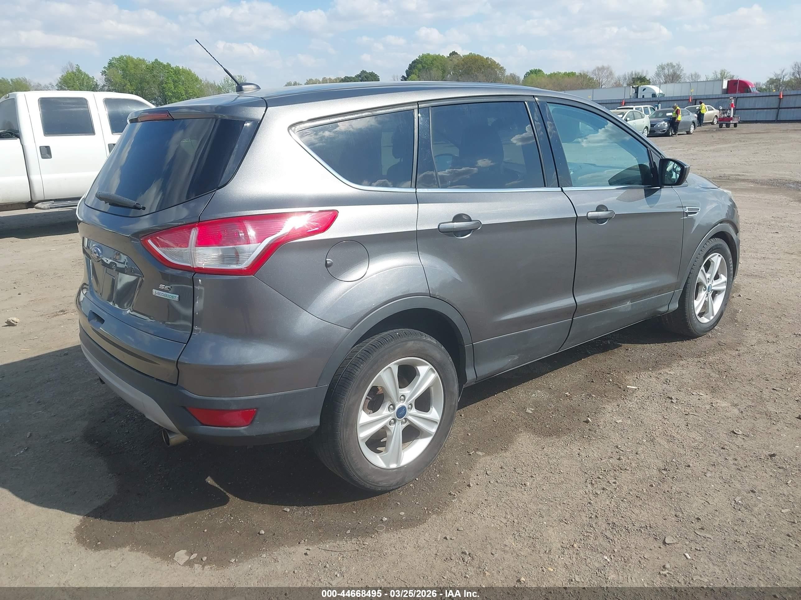 2013 Ford Escape Se Gray vin: 1FMCU0GX9DUD10100