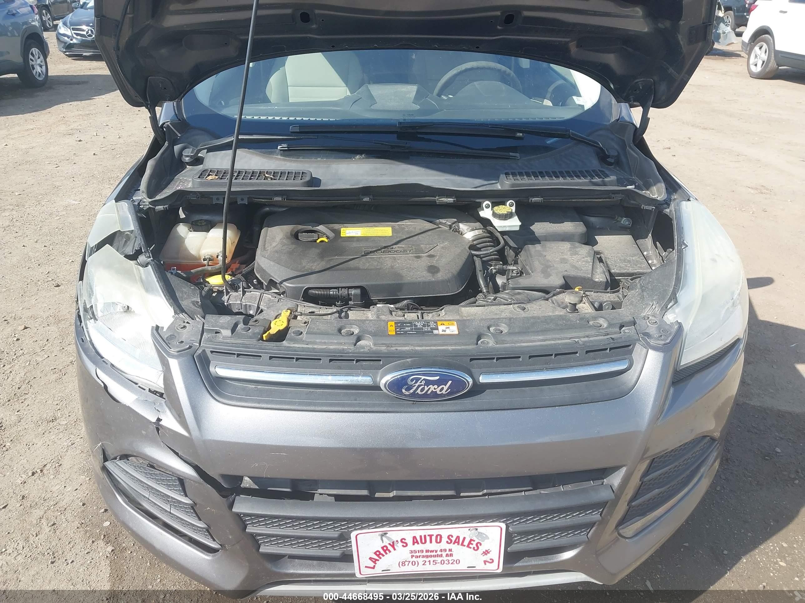 2013 Ford Escape Se Gray vin: 1FMCU0GX9DUD10100